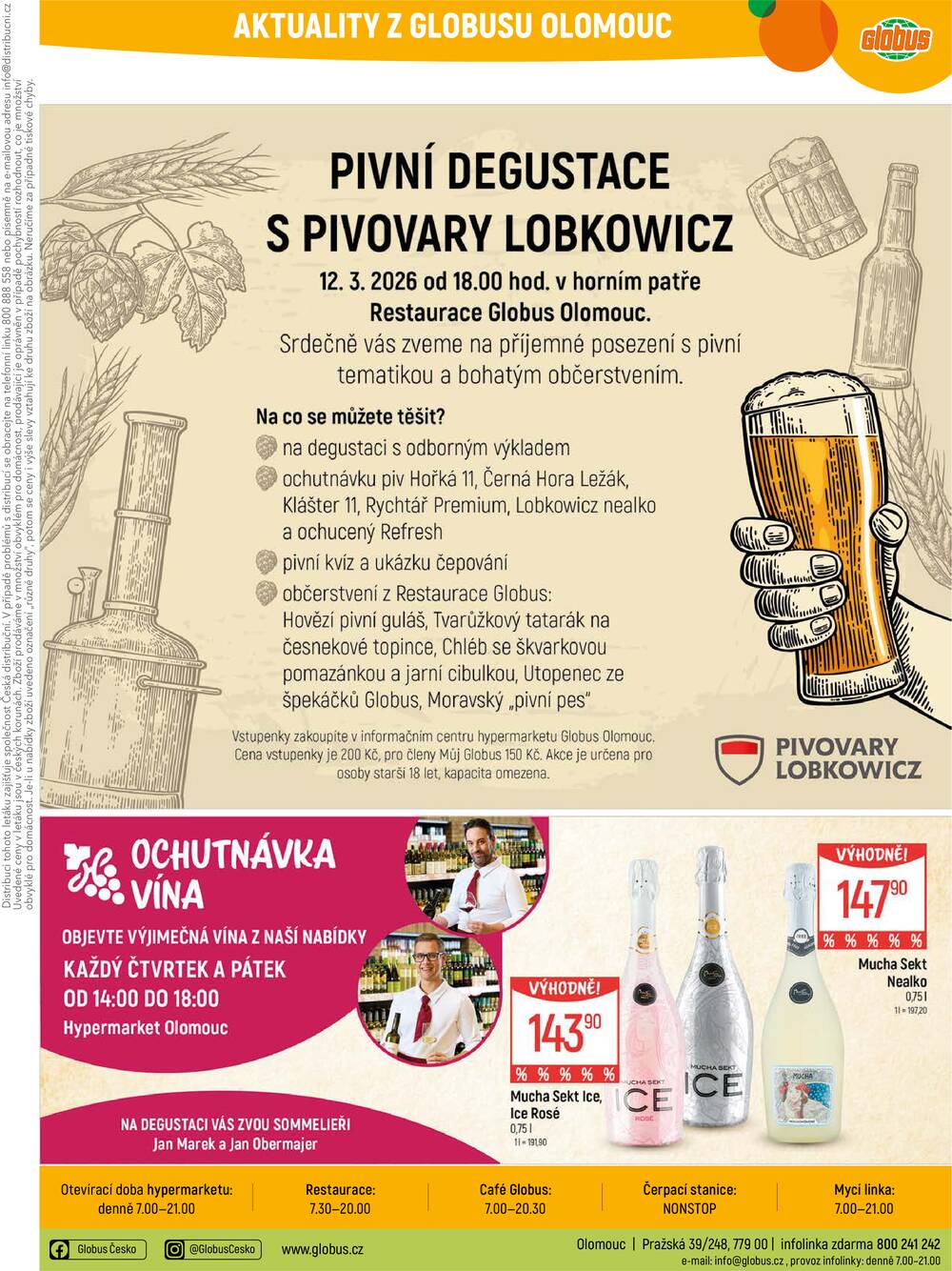 Akční leták Globus 25.2. - 3.3.2026 - Globus Olomouc