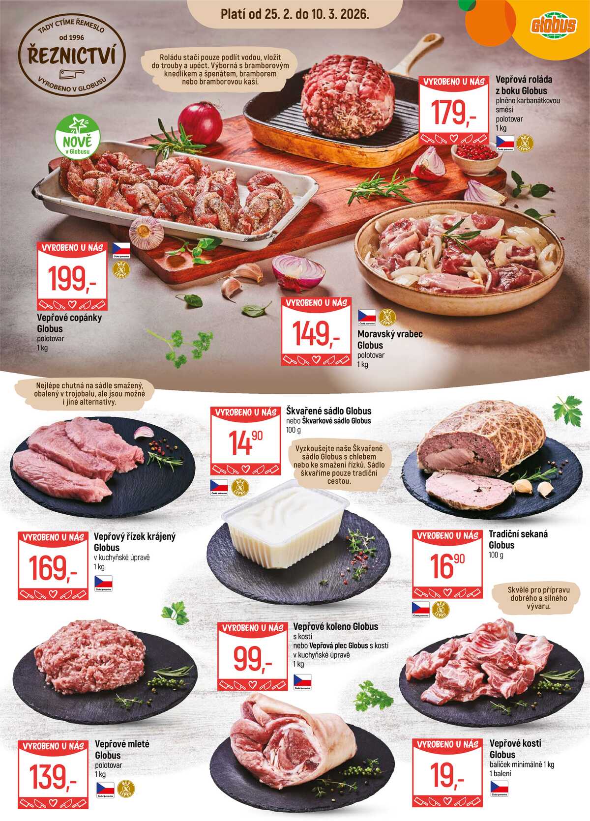 Akční leták Globus 25.2. - 10.3.2026 - Globus Opava strana 2