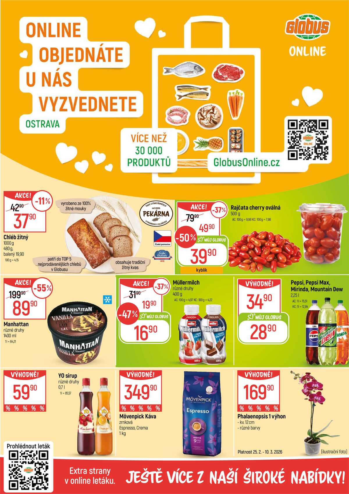 Akční leták Globus 25.2. - 3.3.2026 - Globus Ostrava strana 2