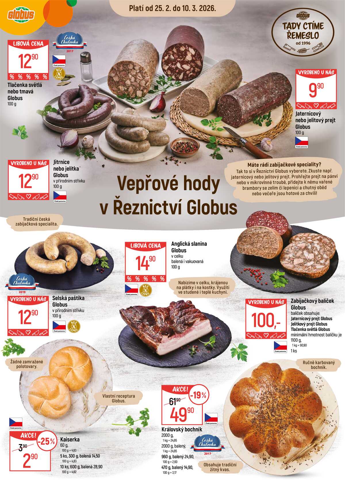 Akční leták Globus 25.2. - 3.3.2026 - Globus Ostrava strana 10