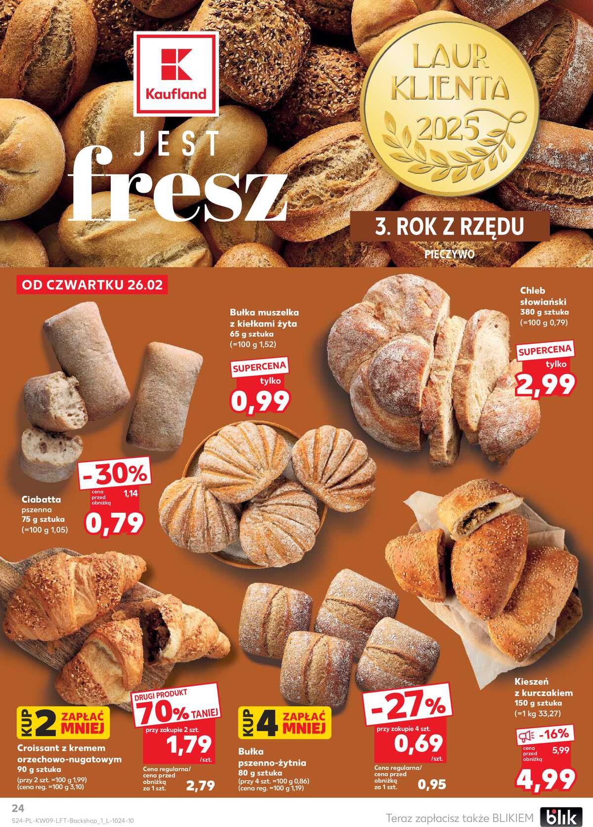 Leták Kaufland Polsko 26.2.-4.3.2026 - Noviny týdne strana 24