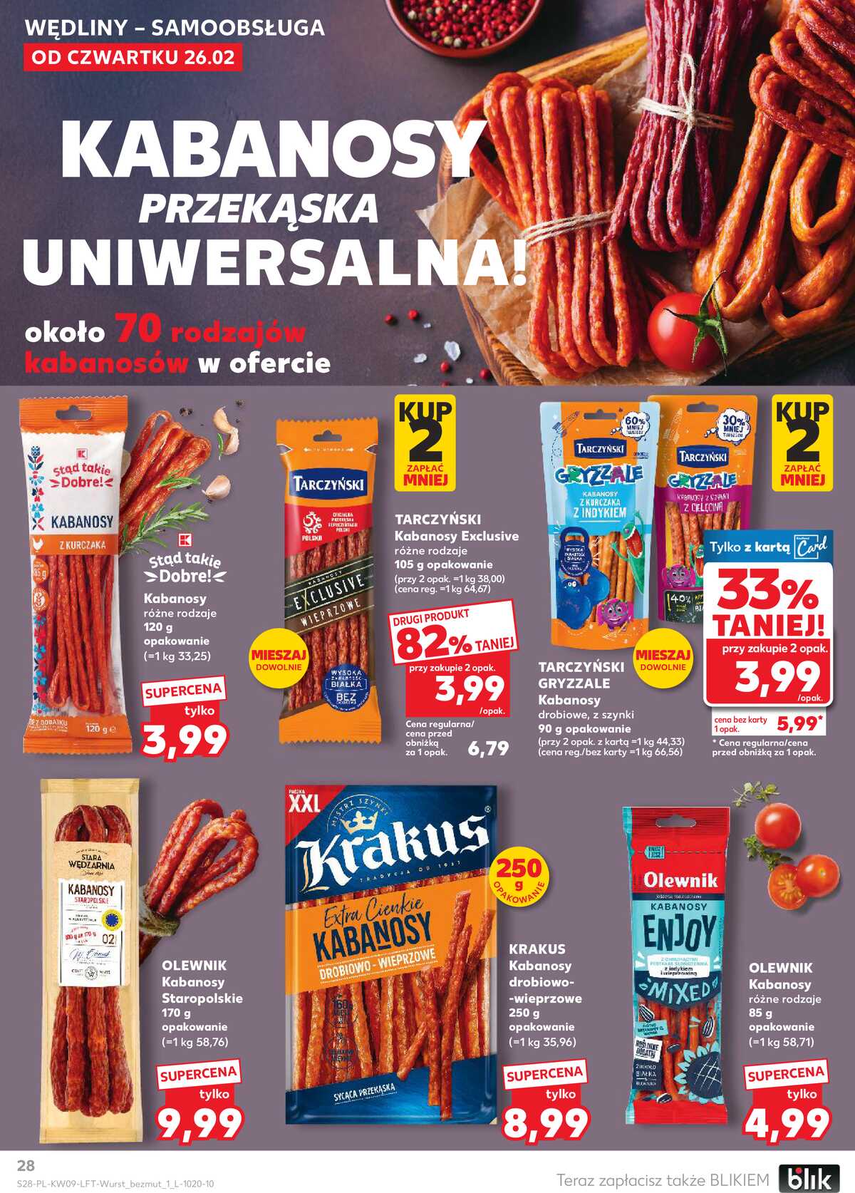 Leták Kaufland Polsko 26.2.-4.3.2026 - Noviny týdne strana 28