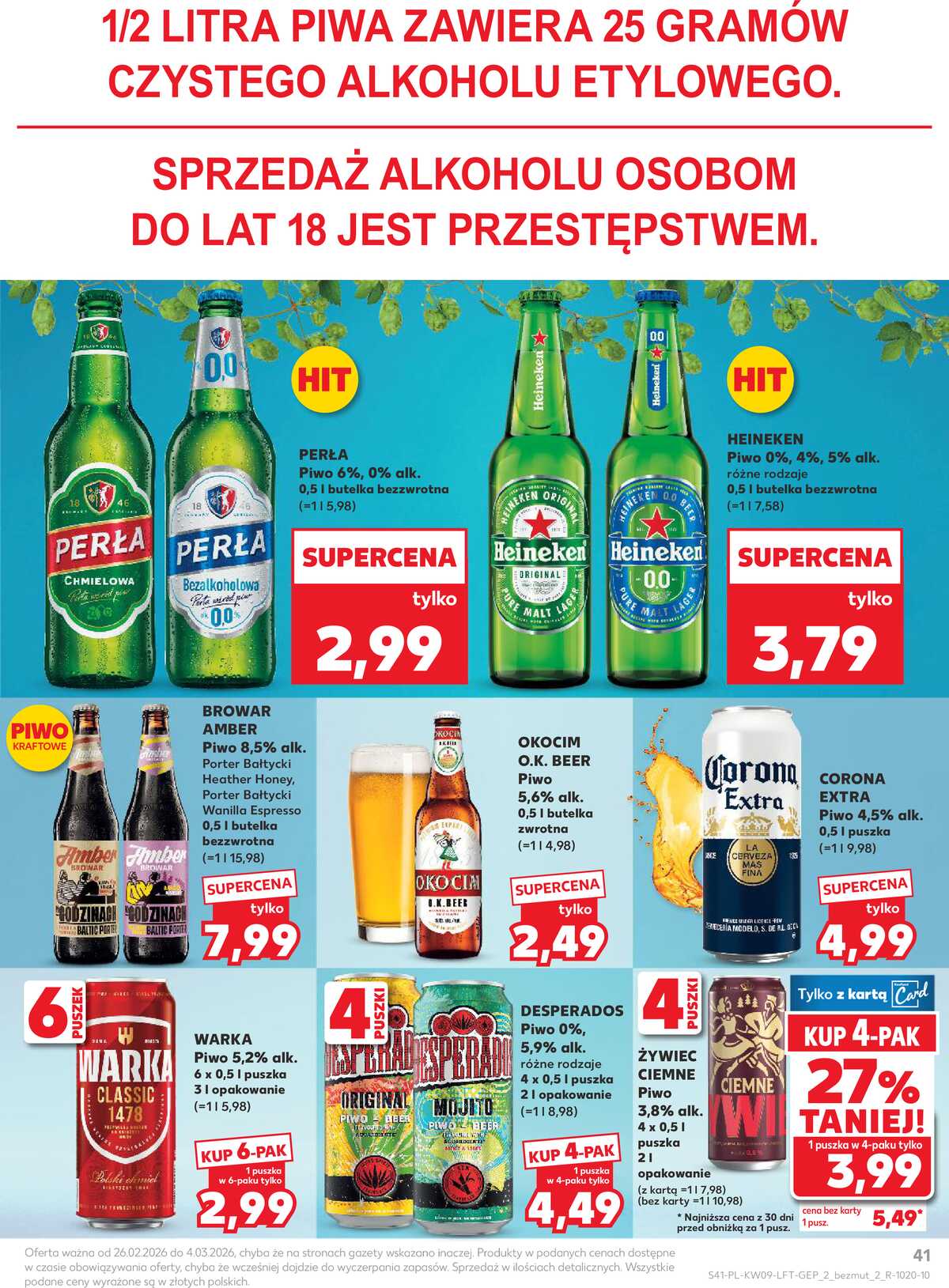 Leták Kaufland Polsko 26.2.-4.3.2026 - Noviny týdne strana 41