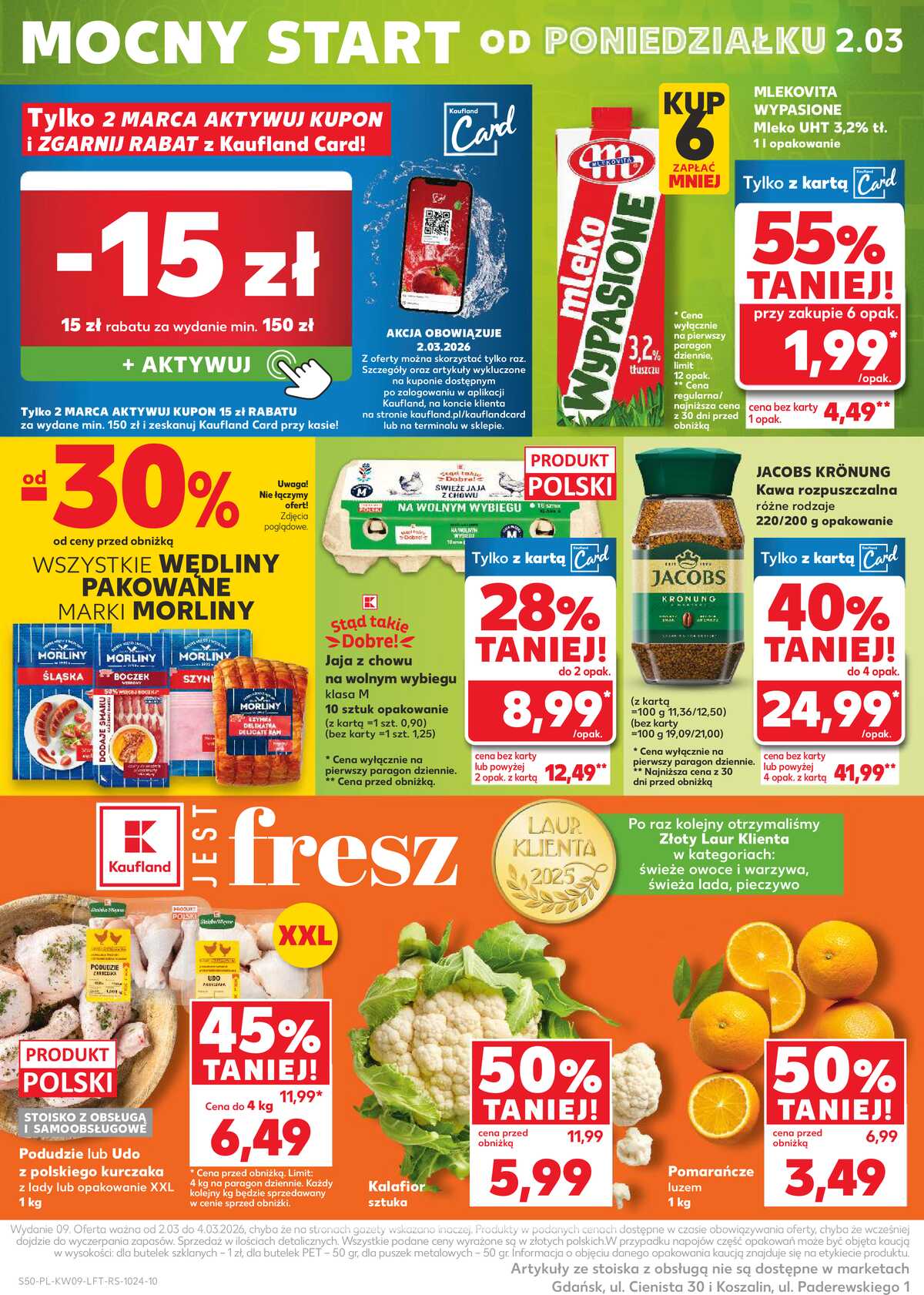 Leták Kaufland Polsko 26.2.-4.3.2026 - Noviny týdne strana 50