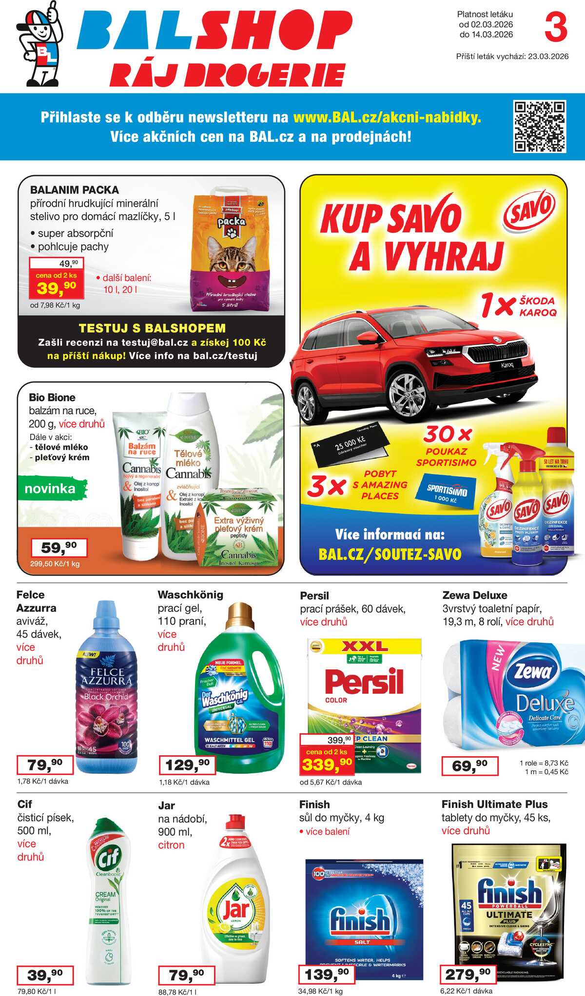 Ráj drogerie od 2.3. do 14.3.2026 strana 1