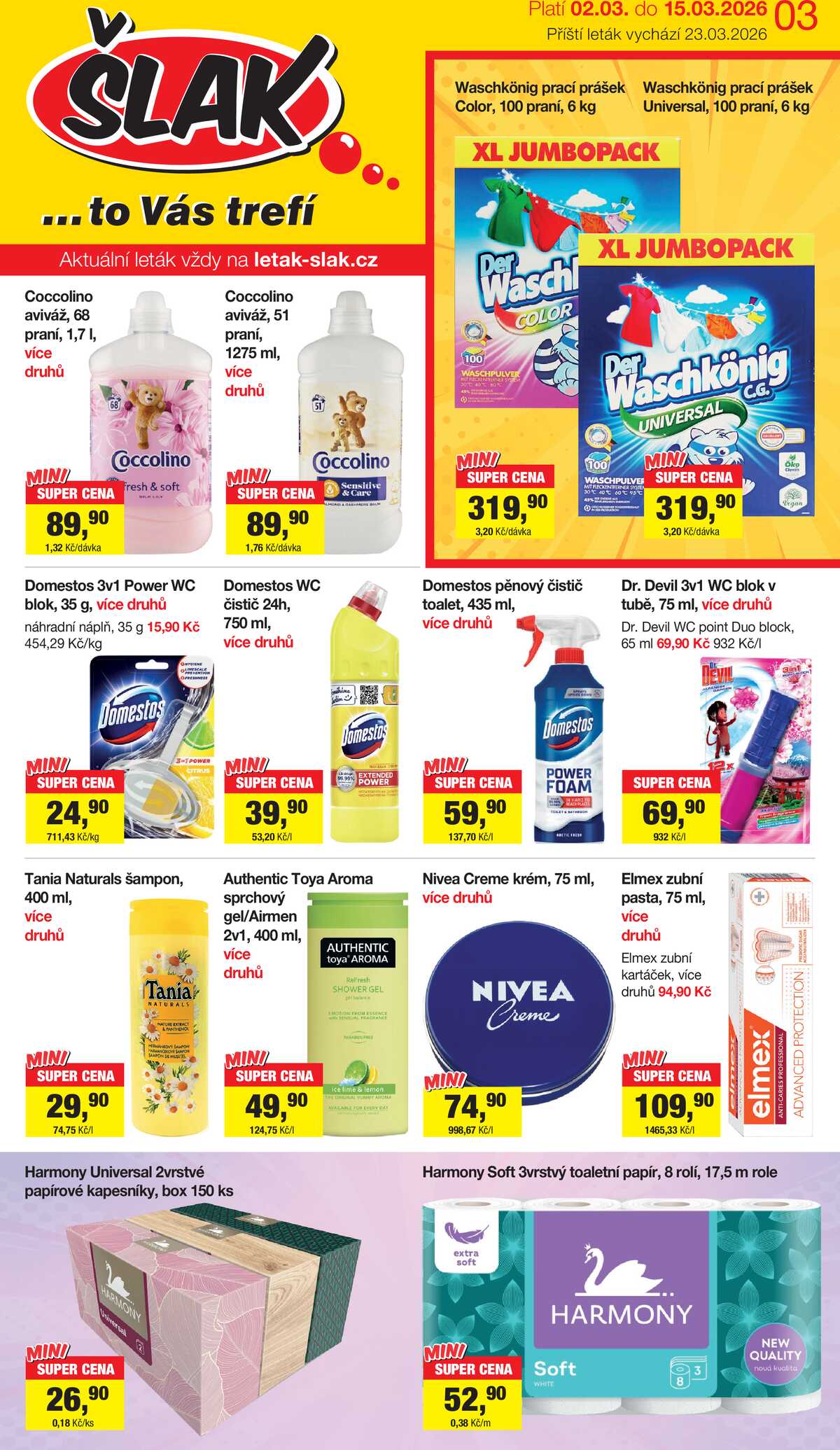 Šlak od 2.3. do 15.3.2026 strana 1