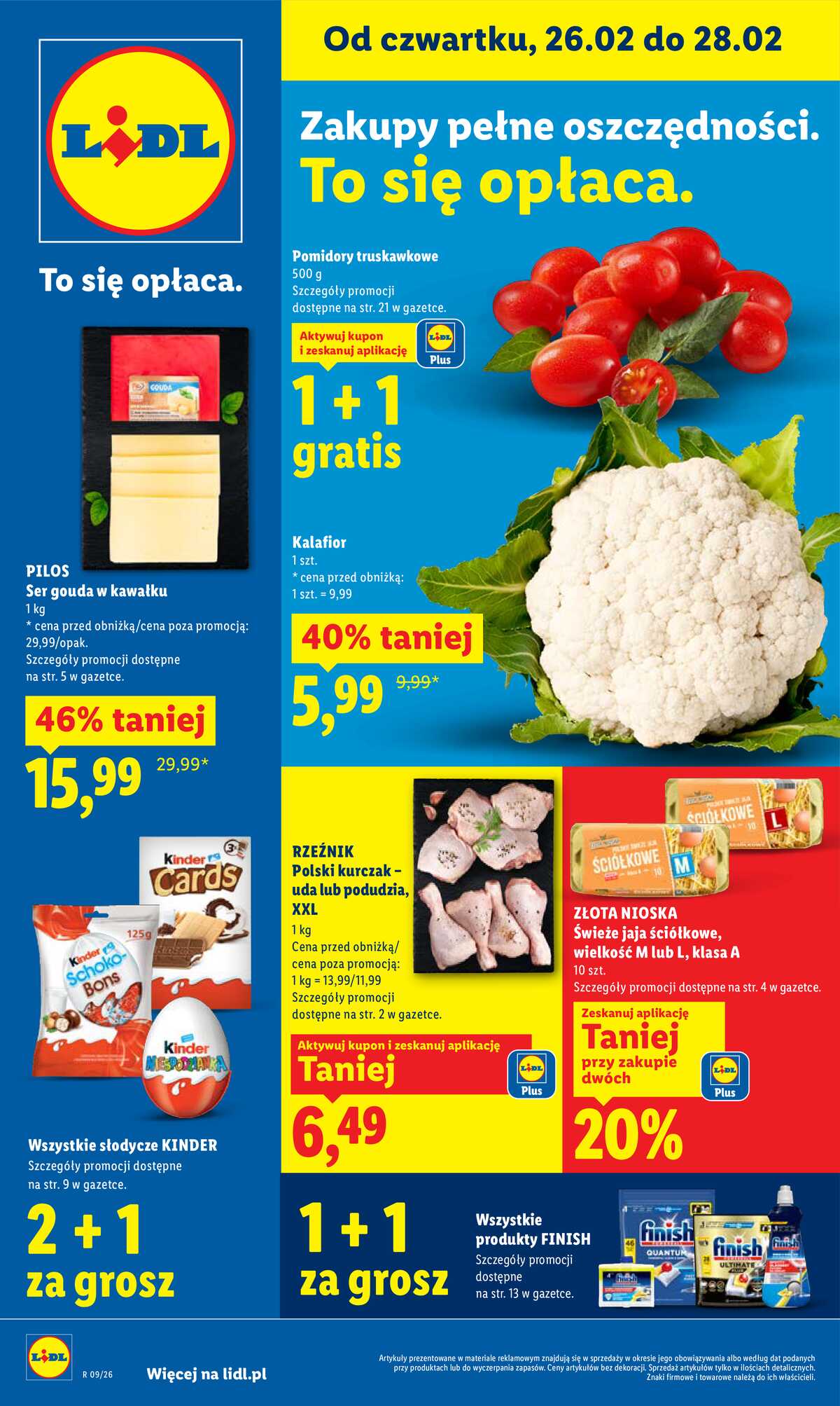 Leták Lidl Polsko 26.2.-28.2.2026 strana 1