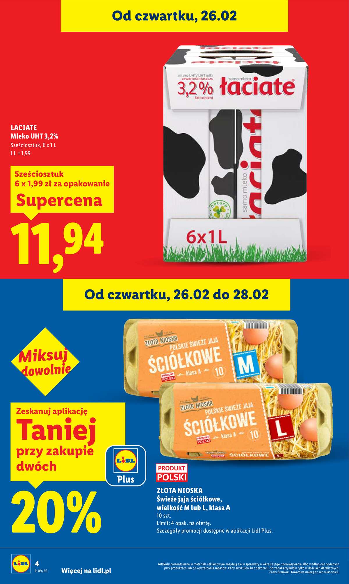 Leták Lidl Polsko 26.2.-28.2.2026 strana 4