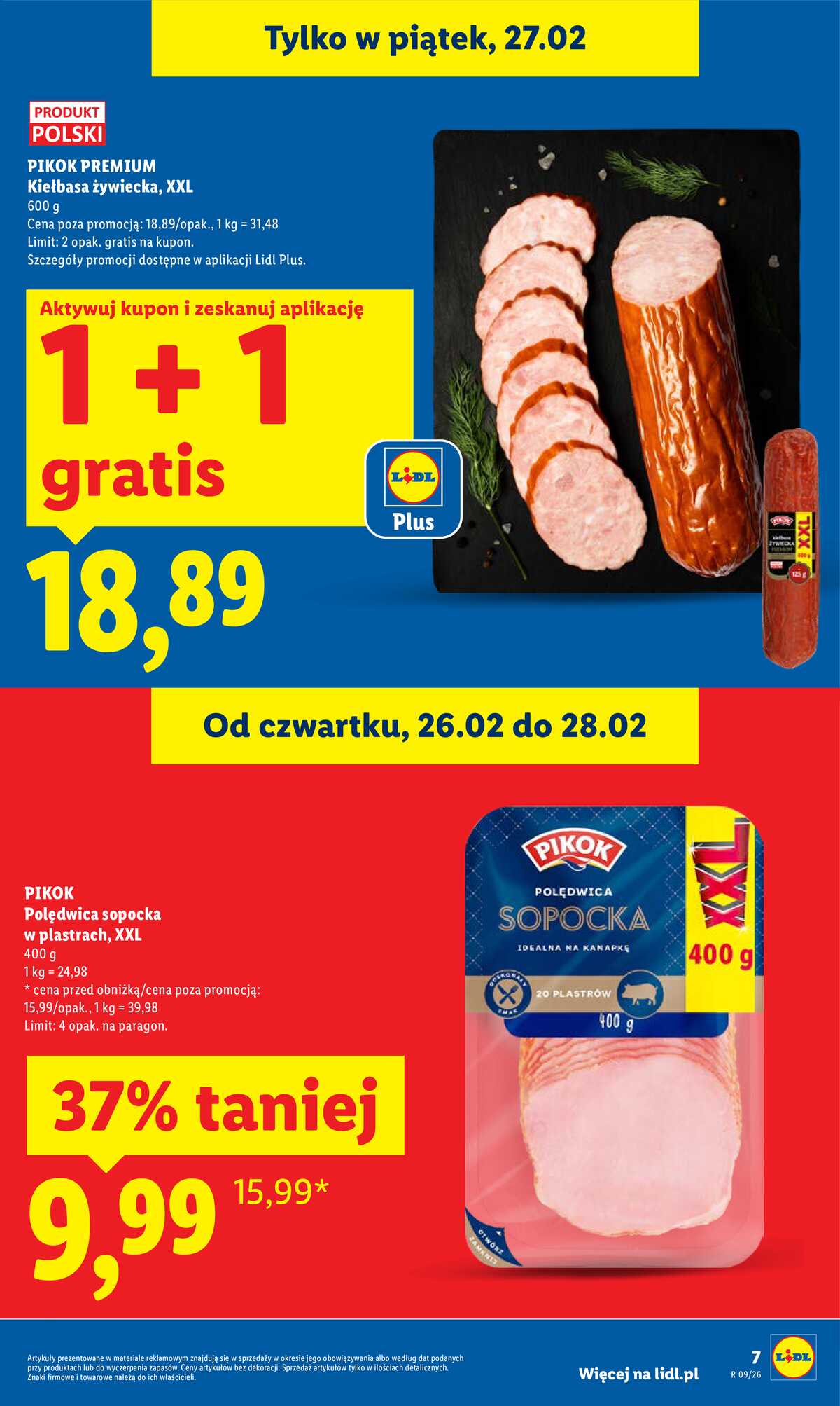 Leták Lidl Polsko 26.2.-28.2.2026 strana 7