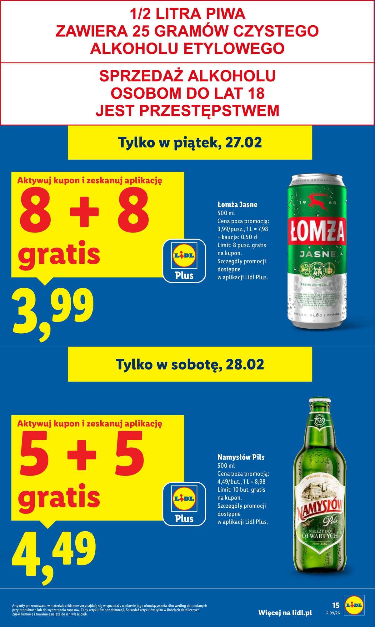 Leták Lidl Polsko 26.2.-28.2.2026 strana 15