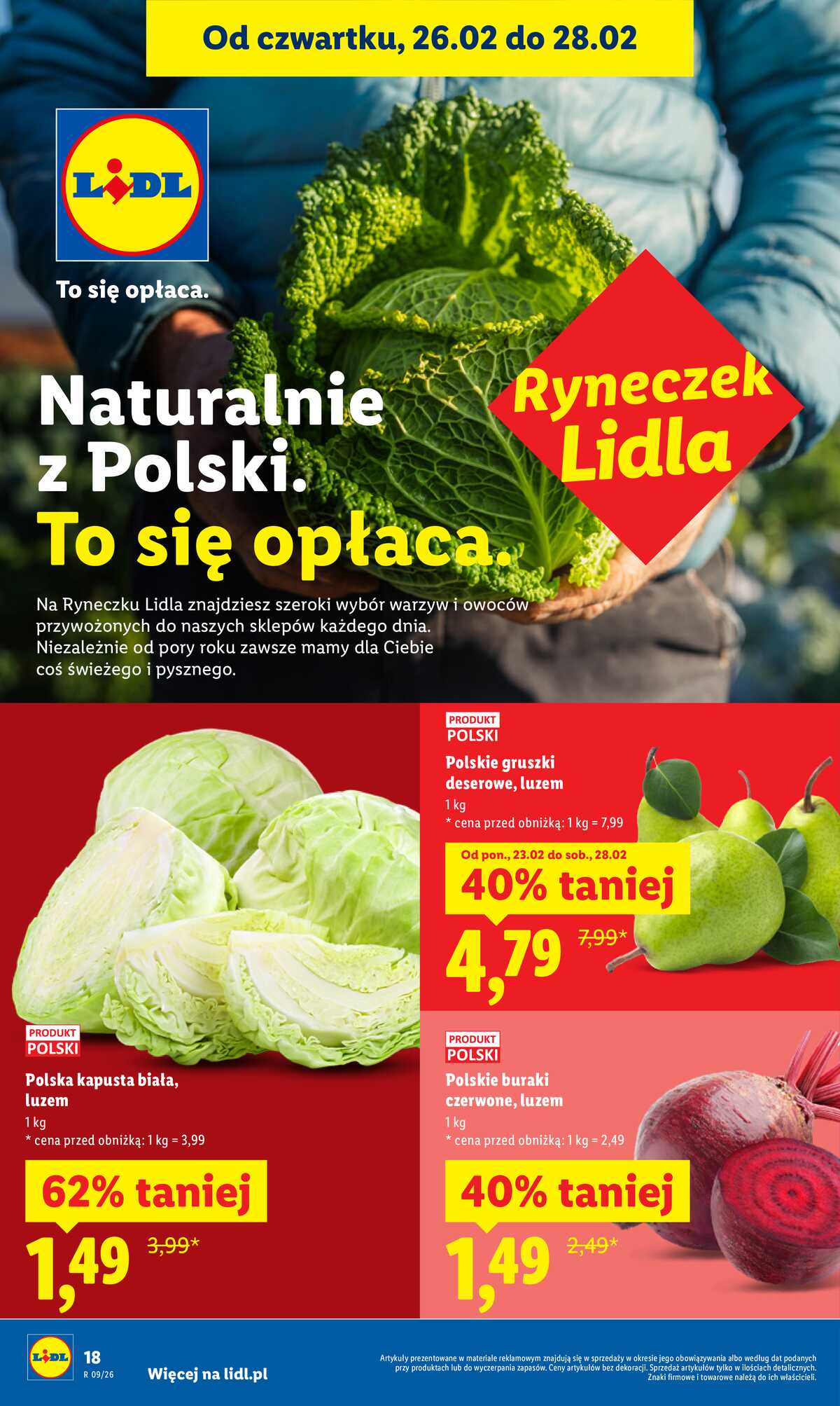 Leták Lidl Polsko 26.2.-28.2.2026 strana 18