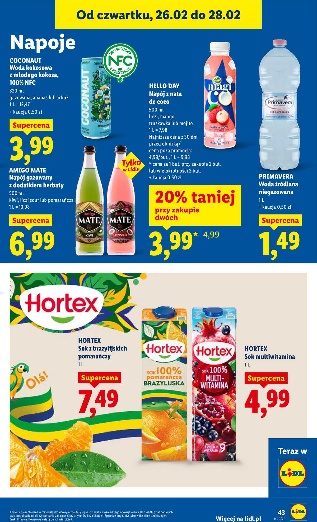 Leták Lidl Polsko 26.2.-28.2.2026 strana 43