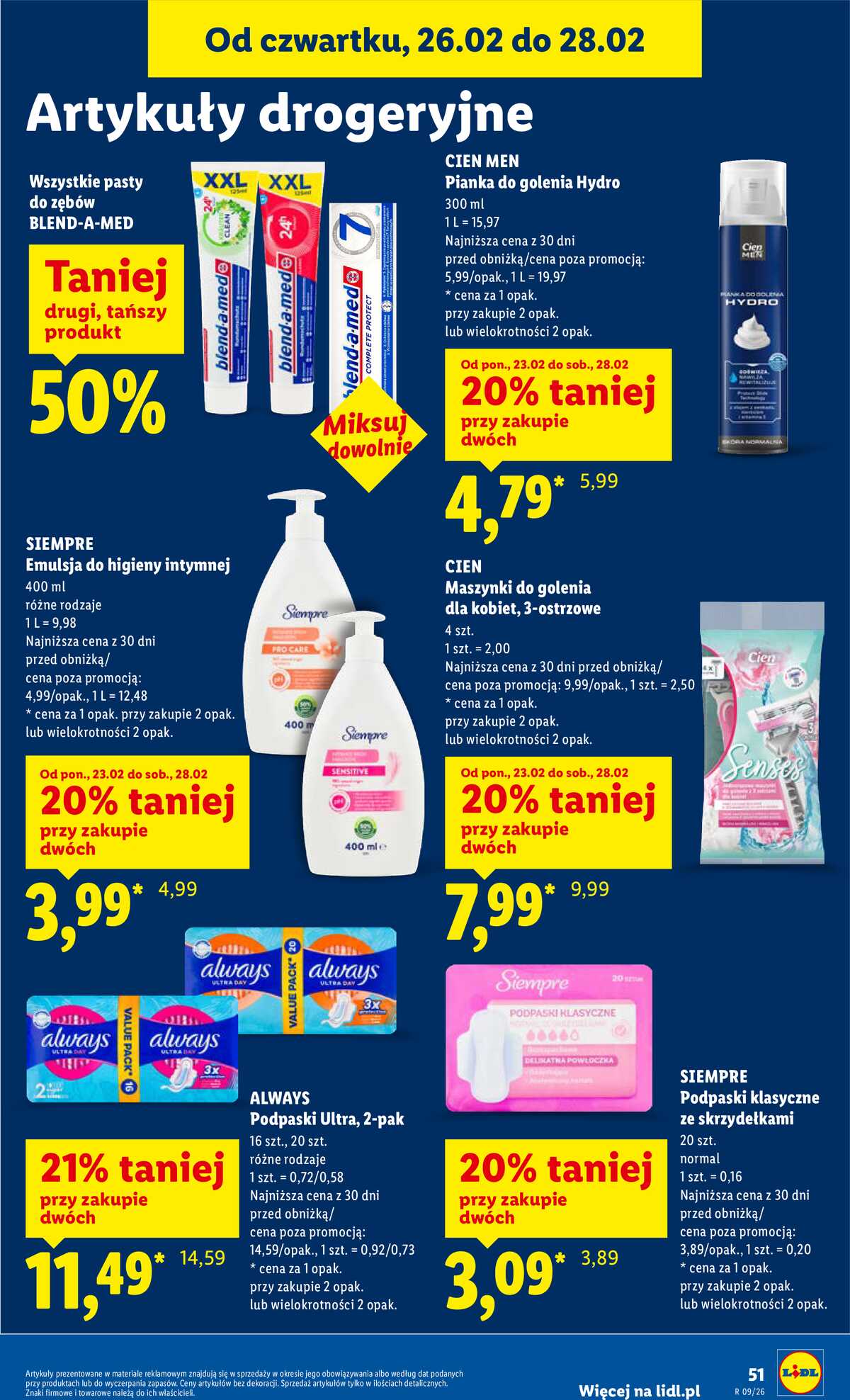 Leták Lidl Polsko 26.2.-28.2.2026 strana 51