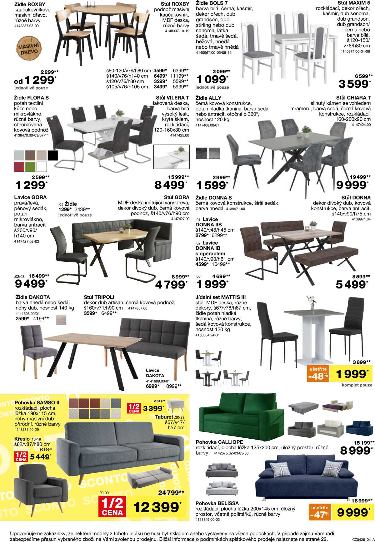 Sconto nábytek od 4.3. do 24.3.2026 strana 4