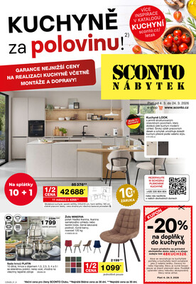 SCONTO nábytek letáky