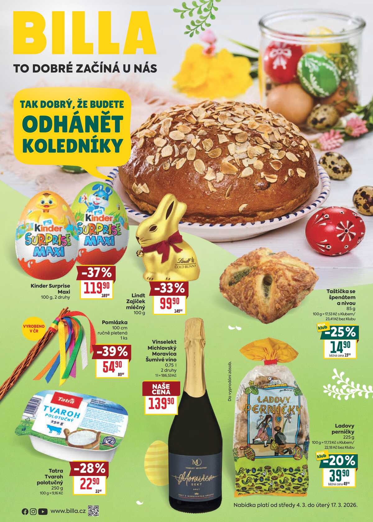 BILLA Velikonoce od 4.3. do 17.3.2026 strana 1