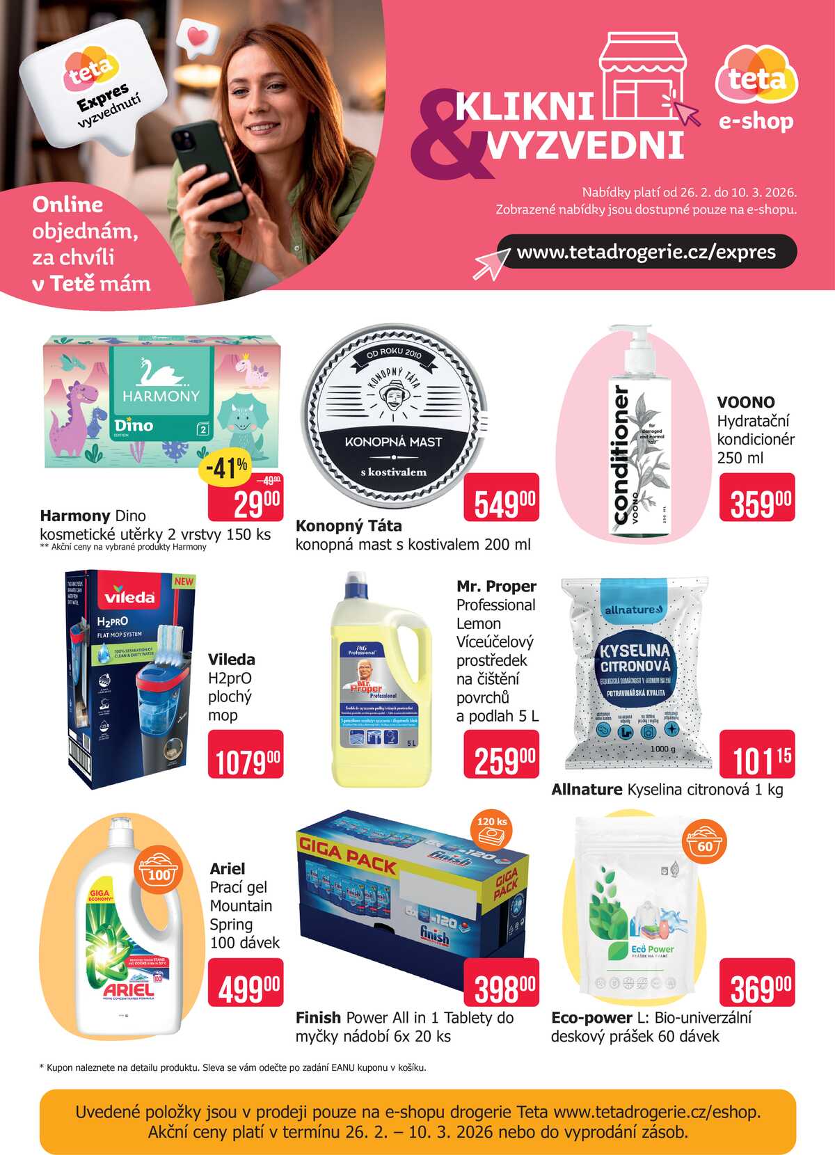 Teta drogerie eshop od 26.2. do 10.3.2026 strana 1