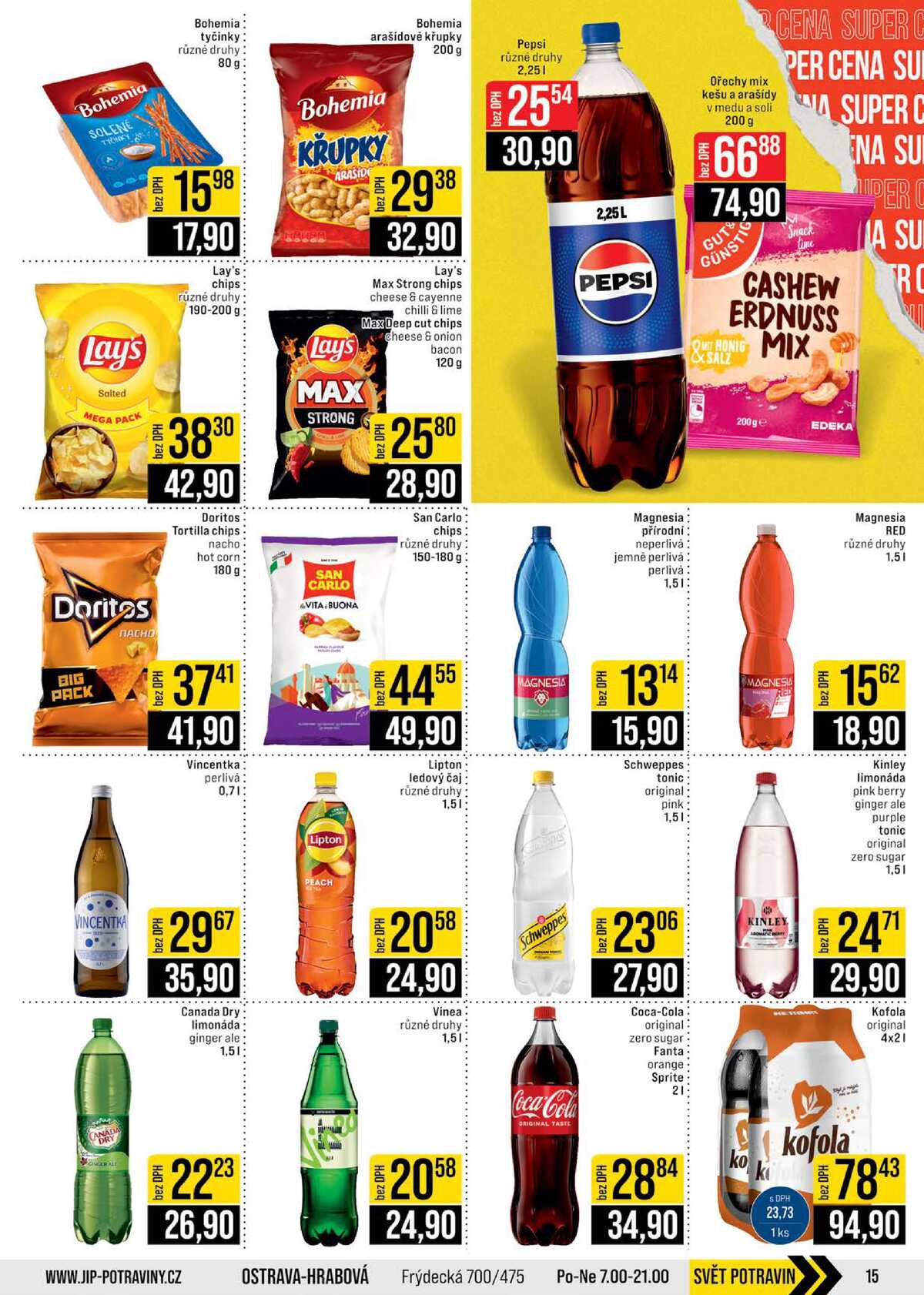 JIP Cash & Carry Brno, Praha, Ostrava, Jilemnice, Pardubice, Ostrava, Karlovy Vary, Olomouc a Zlín od 25.2. do 3.3.2026 strana 15
