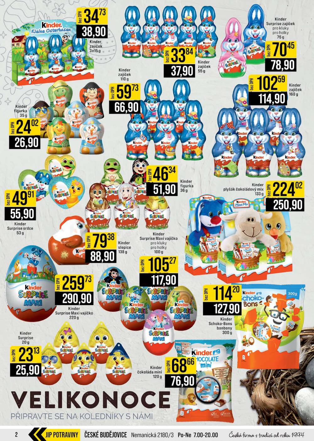 Leták JIP - JIP Cash & Carry Brno, Praha, Ostrava, Jilemnice, Pardubice, Ostrava, Karlovy Vary, Olomouc a Zlín od 25.2. do 3.3.2026 - strana 2 Leták JIP - JIP Cash & Carry Brno, Praha, Ostrava, Jilemnice, Pardubice, Ostrava, Karlovy Vary, Olomouc a Zlín od 25.2. do 3.3.2026 - strana 2
