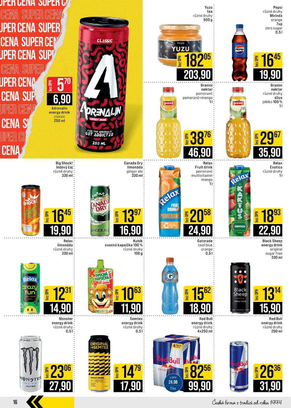 Leták JIP - JIP Cash & Carry Brno, Praha, Ostrava, Jilemnice, Pardubice, Ostrava, Karlovy Vary, Olomouc a Zlín od 25.2. do 3.3.2026 - strana 16