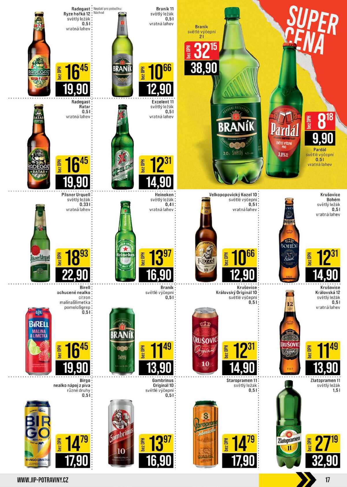 JIP Cash & Carry České Budějovice, Most, Náchod, Polička, Sušice a Svoboda nad Úpou od 25.2. do 3.3.2026 strana 17