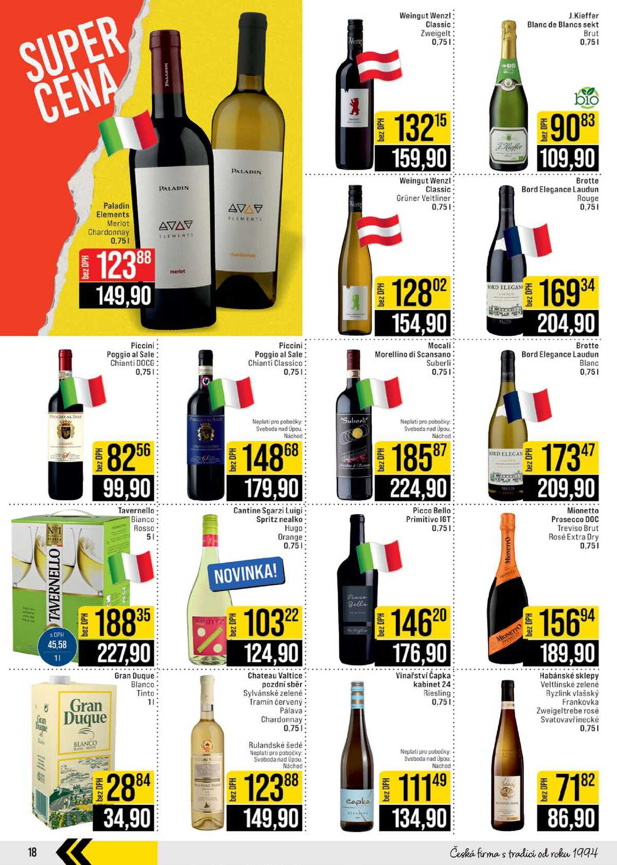 JIP Cash & Carry České Budějovice, Most, Náchod, Polička, Sušice a Svoboda nad Úpou od 25.2. do 3.3.2026 strana 18