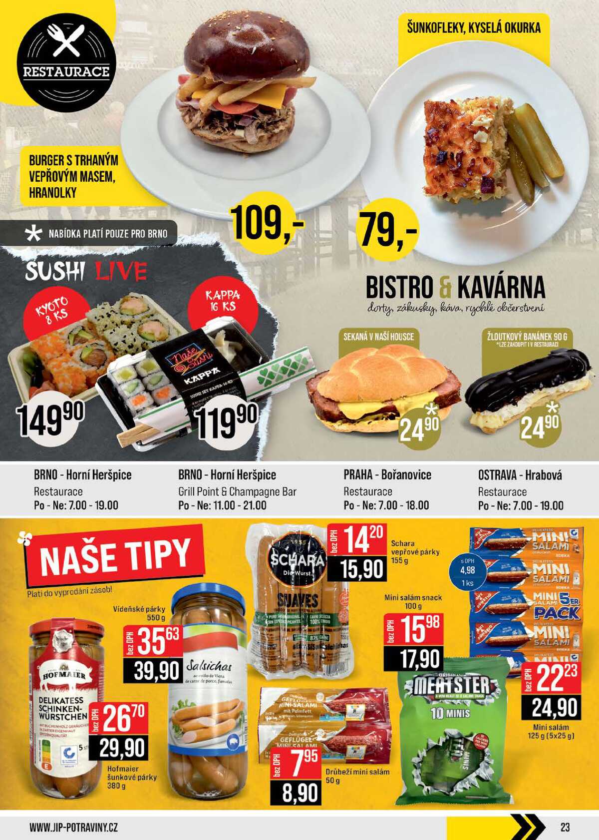 JIP Cash & Carry České Budějovice, Most, Náchod, Polička, Sušice a Svoboda nad Úpou od 25.2. do 3.3.2026 strana 23