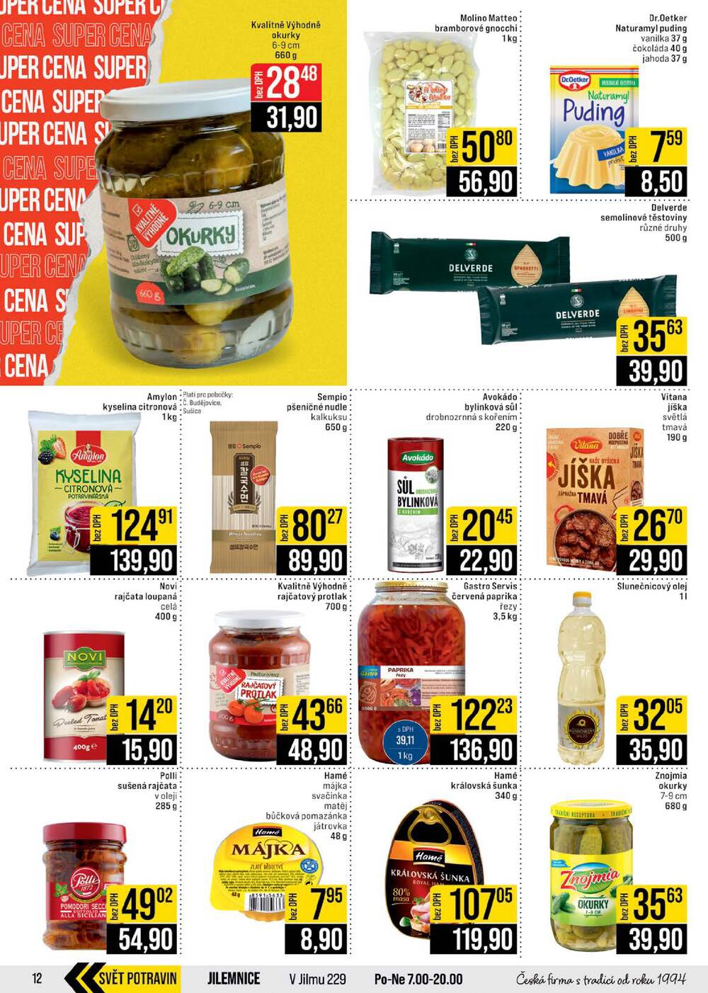 JIP Cash & Carry České Budějovice, Most, Náchod, Polička, Sušice a Svoboda nad Úpou od 25.2. do 3.3.2026