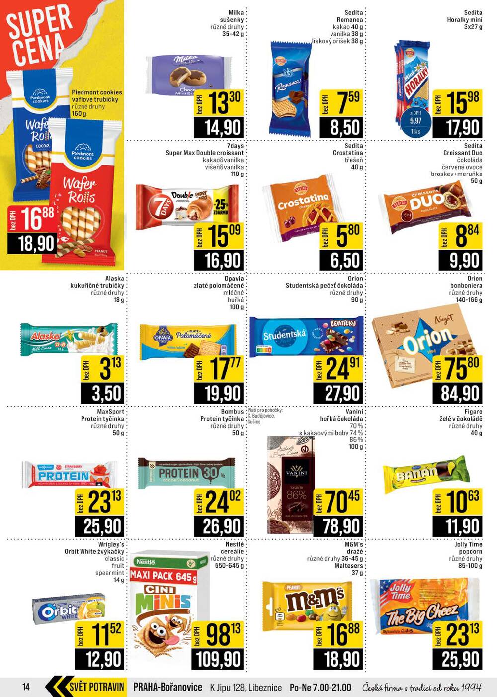 JIP Cash & Carry České Budějovice, Most, Náchod, Polička, Sušice a Svoboda nad Úpou od 25.2. do 3.3.2026