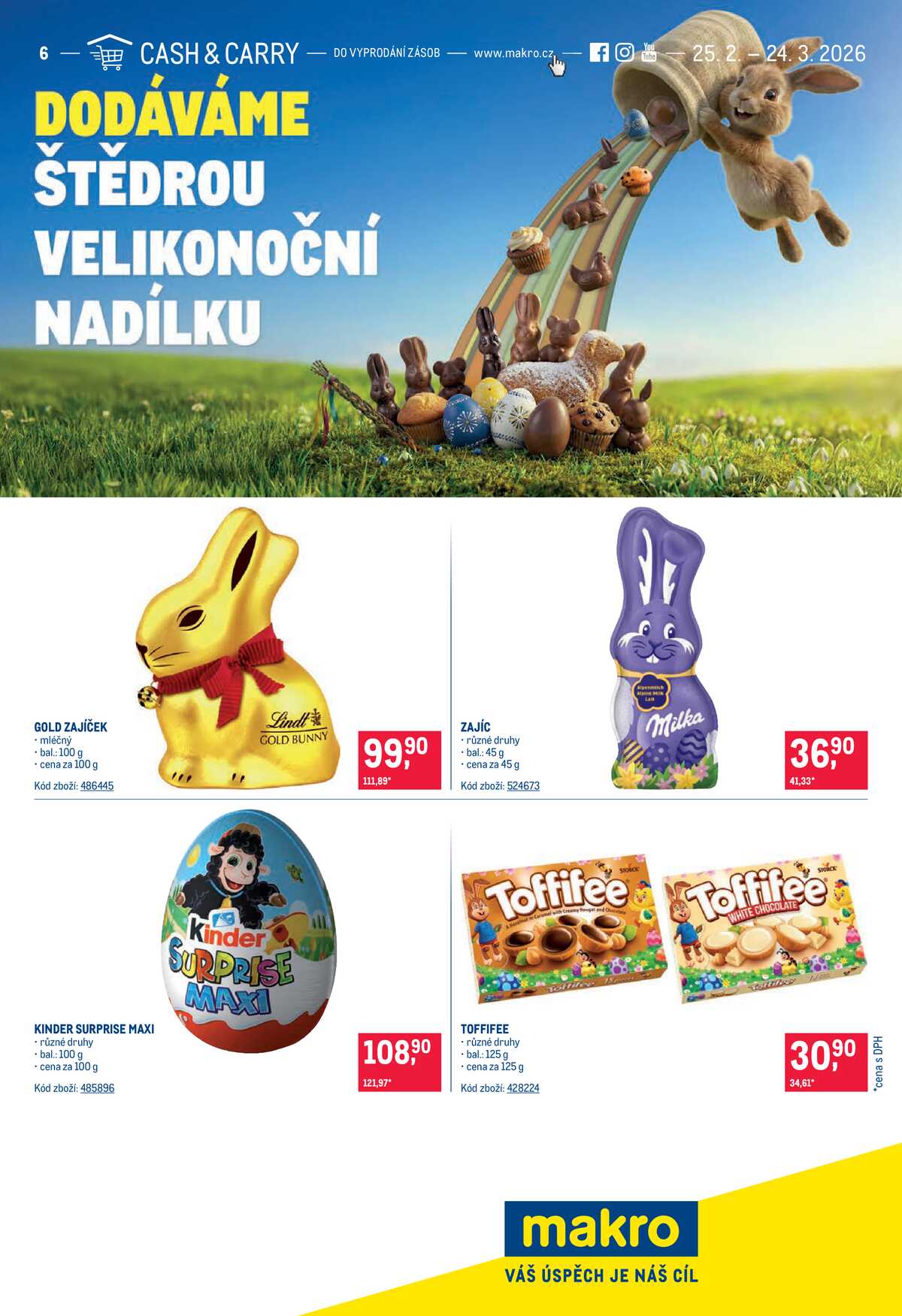 Makro Velikonoční čokolády do 24.3. strana 1