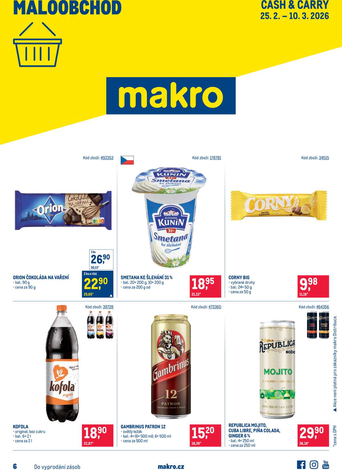 MAKRO Maloobchod od 25.2. do 10.3.2026 strana 1