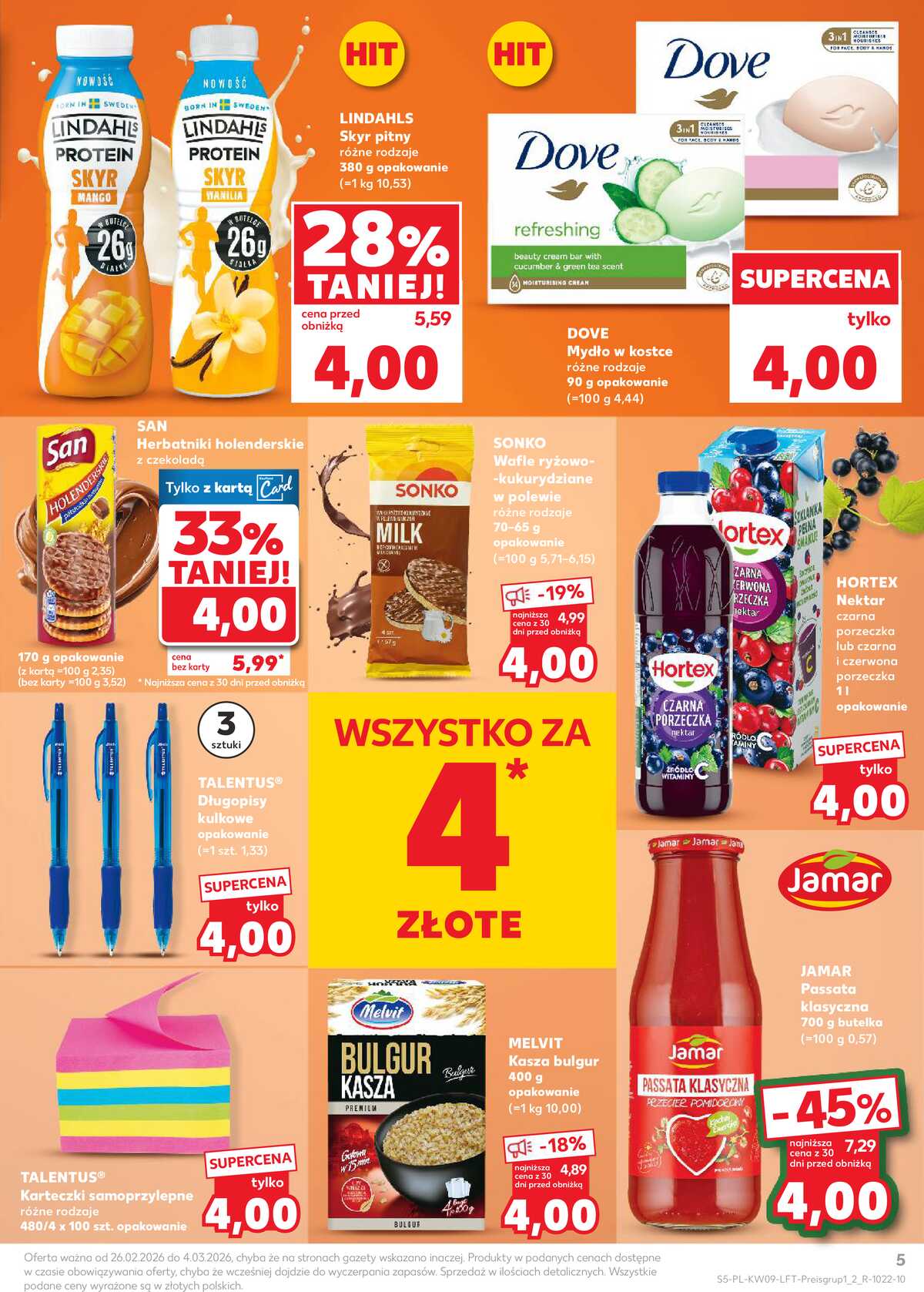 Leták Kaufland Polsko 26.2.-4.3.2026 - Noviny týdne strana 5