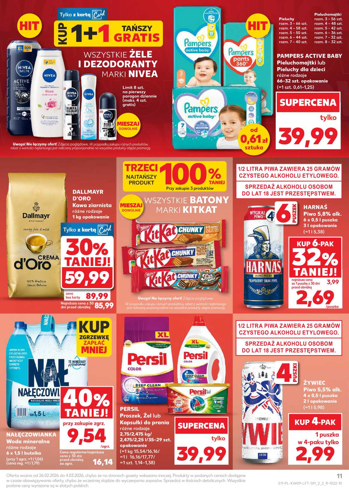 Leták Kaufland Polsko 26.2.-4.3.2026 - Noviny týdne strana 11
