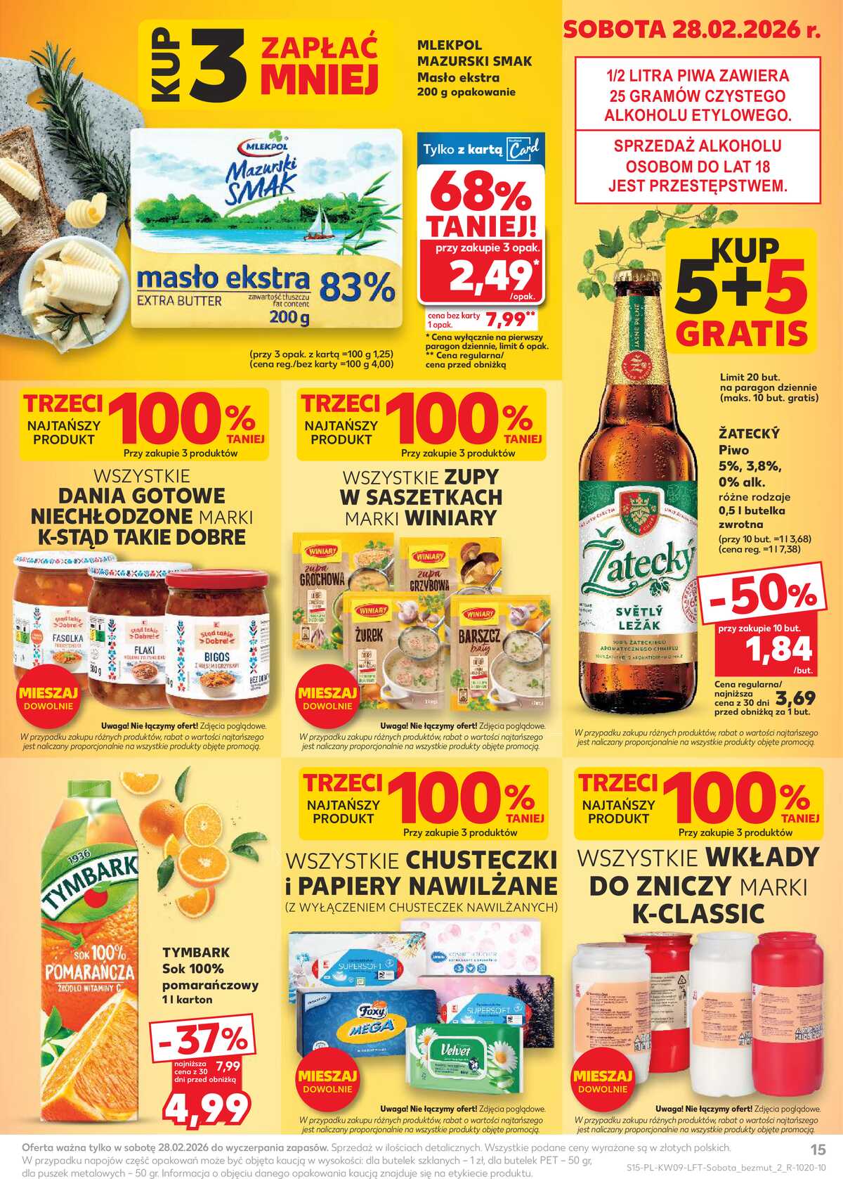 Leták Kaufland Polsko 26.2.-4.3.2026 - Noviny týdne strana 15