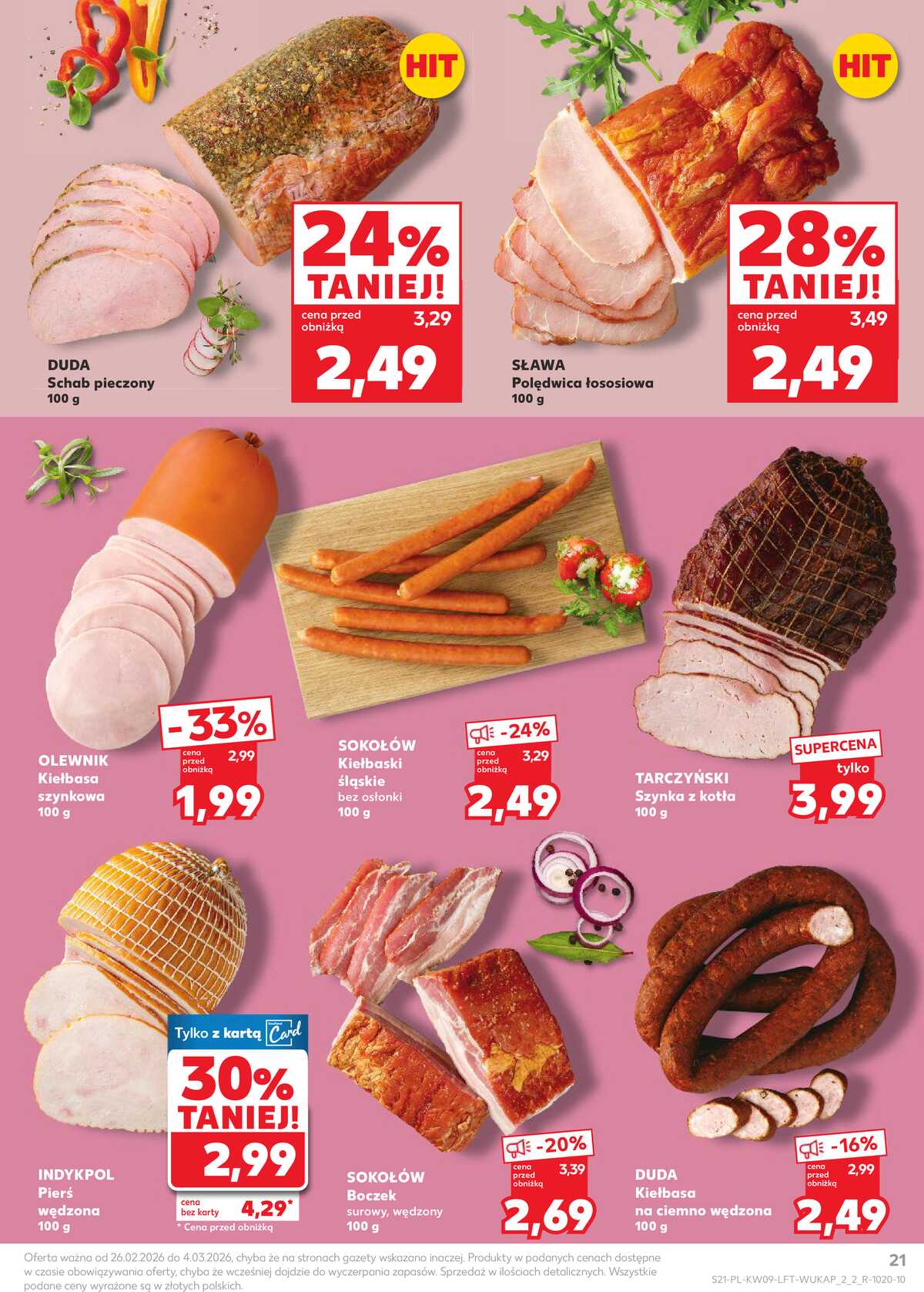 Leták Kaufland Polsko 26.2.-4.3.2026 - Noviny týdne strana 21