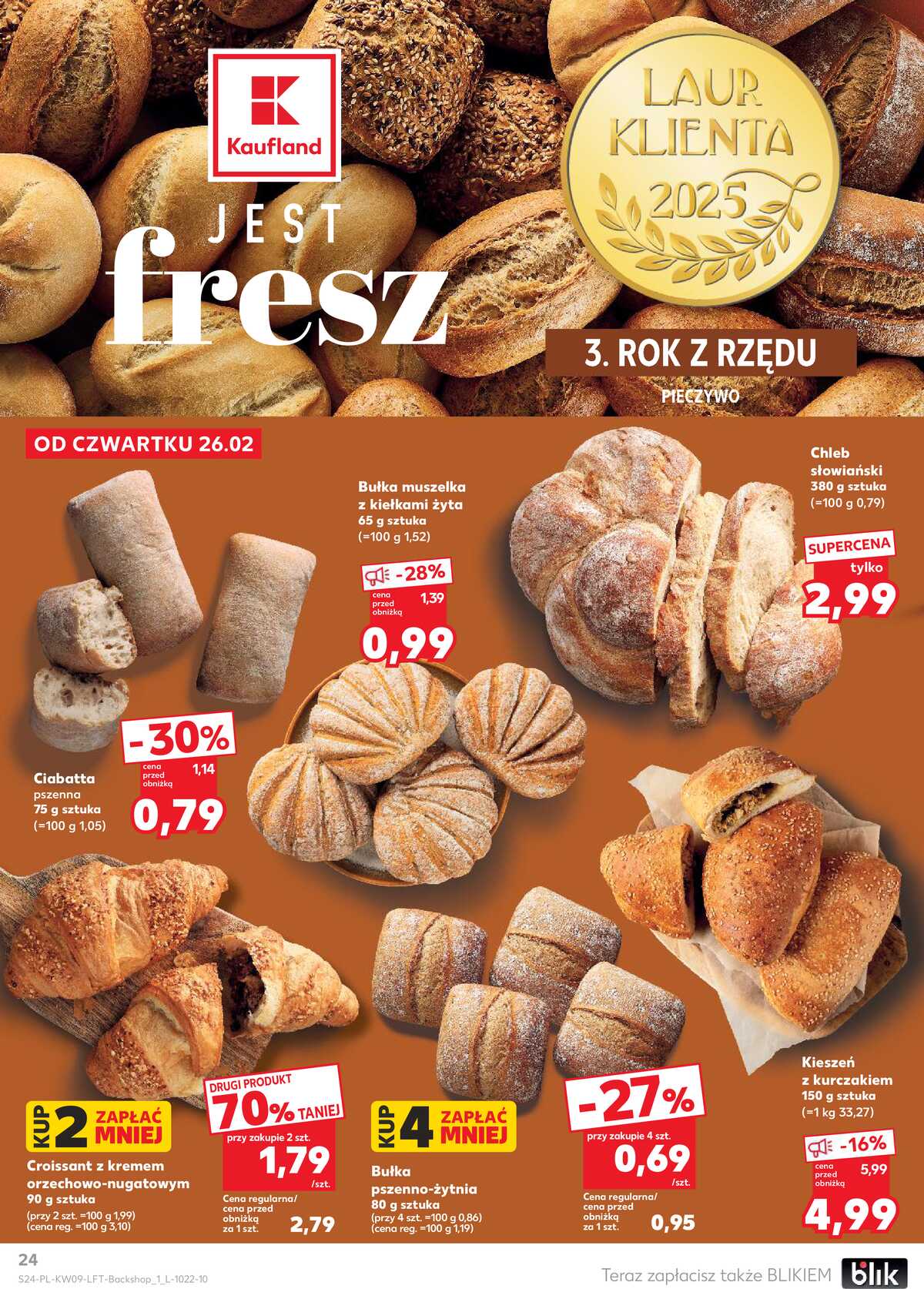 Leták Kaufland Polsko 26.2.-4.3.2026 - Noviny týdne strana 24