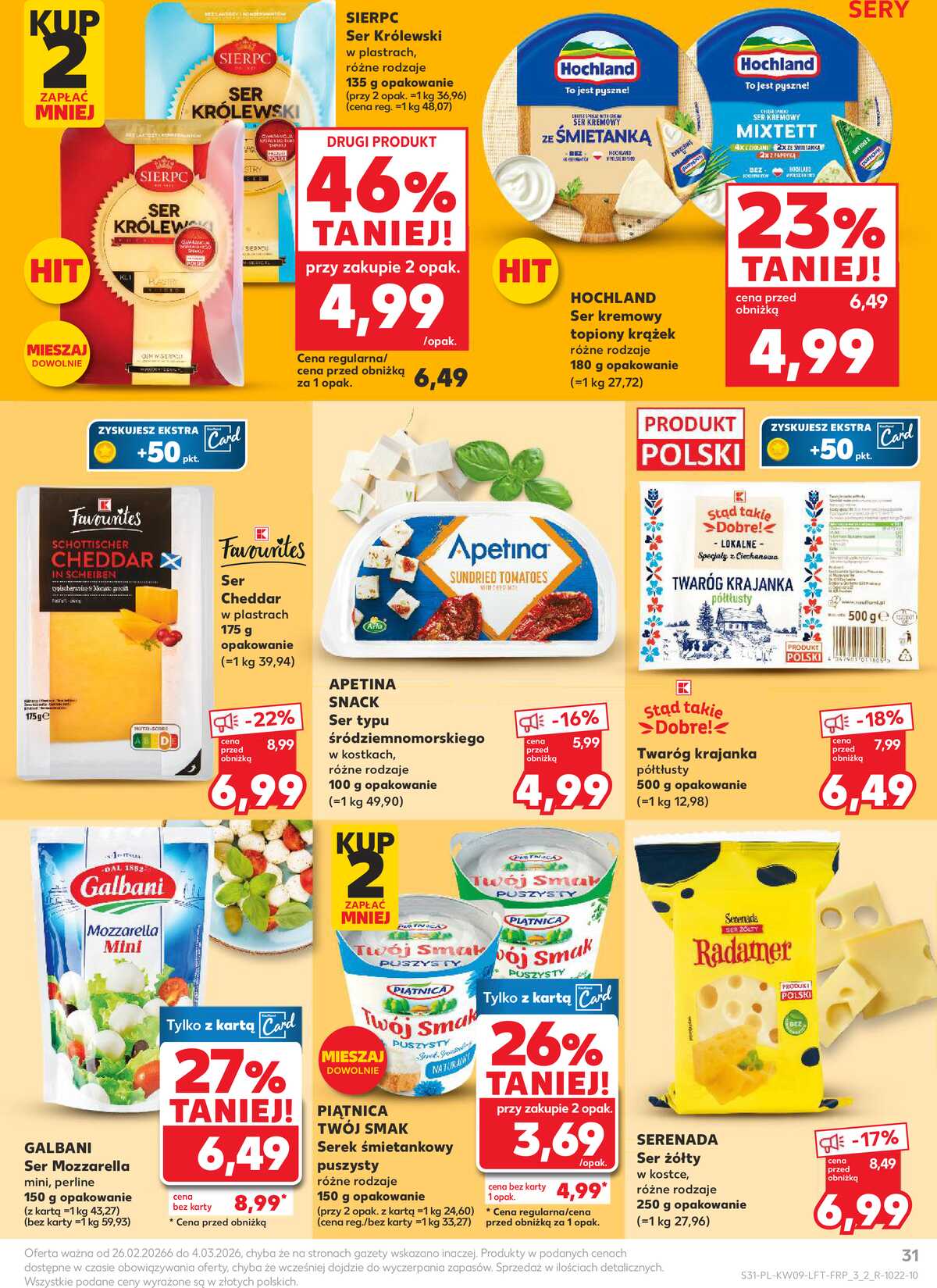Leták Kaufland Polsko 26.2.-4.3.2026 - Noviny týdne strana 31