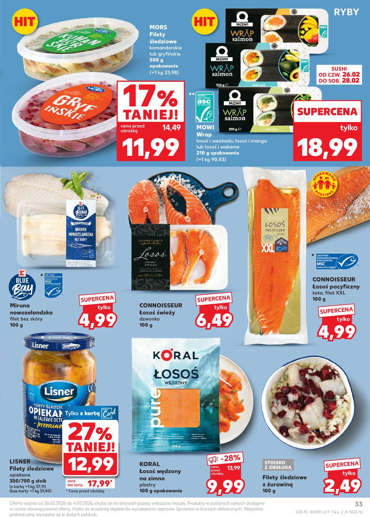 Leták Kaufland Polsko 26.2.-4.3.2026 - Noviny týdne strana 33
