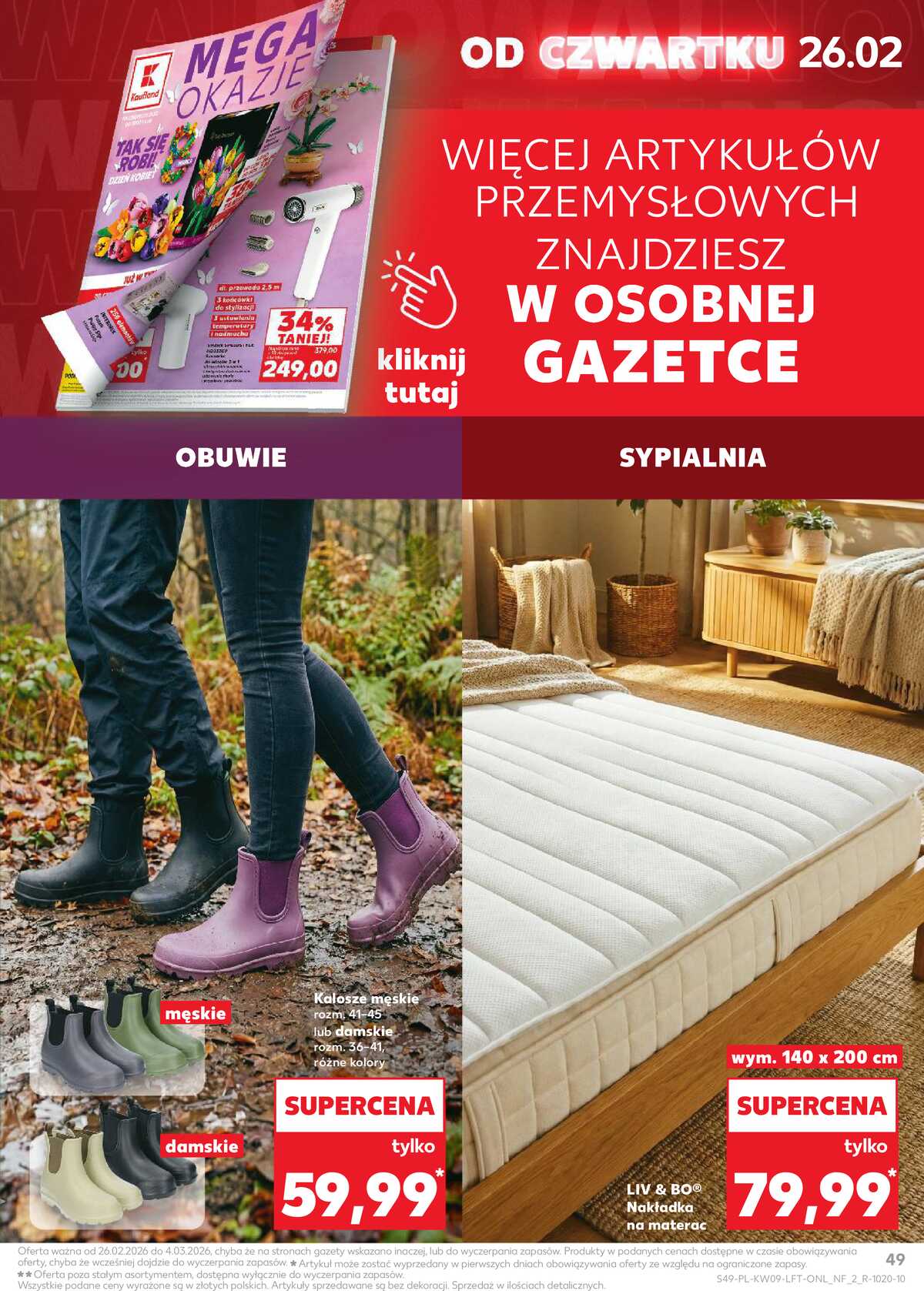 Leták Kaufland Polsko 26.2.-4.3.2026 - Noviny týdne strana 49