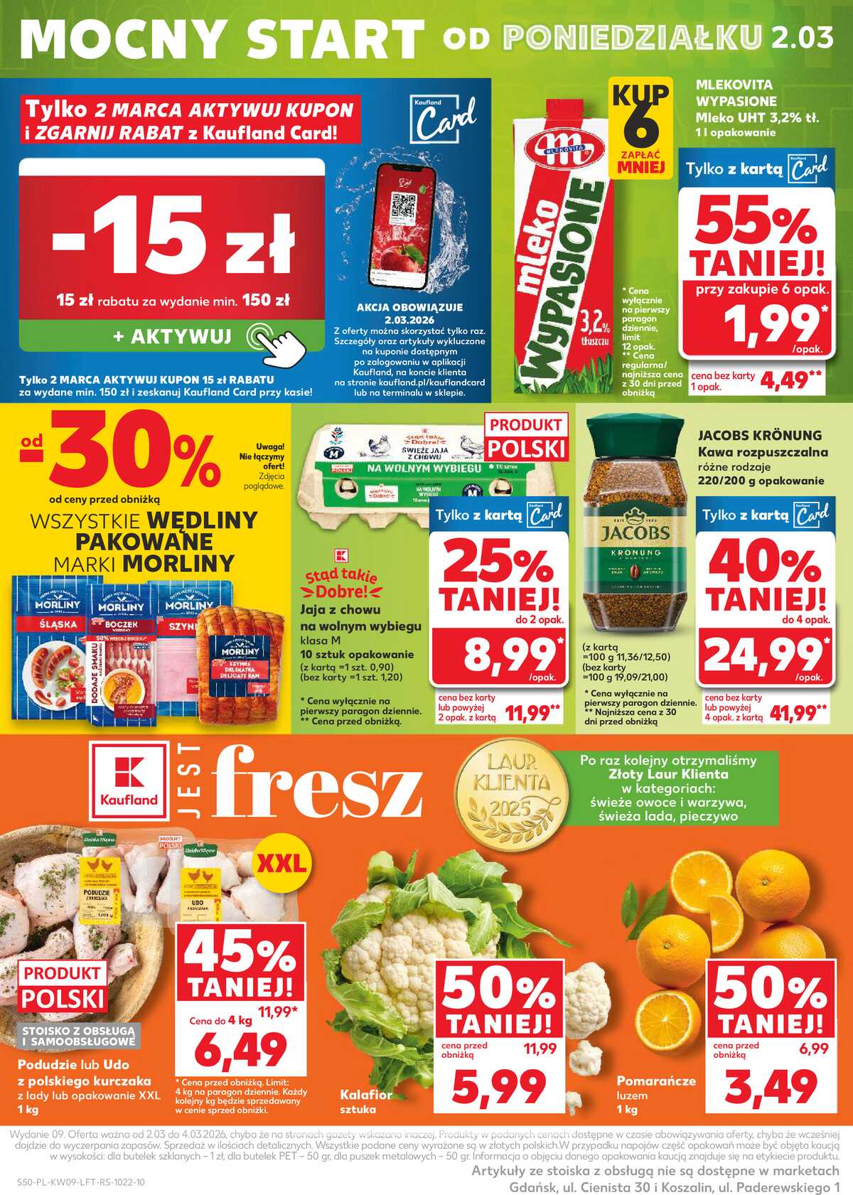 Leták Kaufland Polsko 26.2.-4.3.2026 - Noviny týdne strana 50