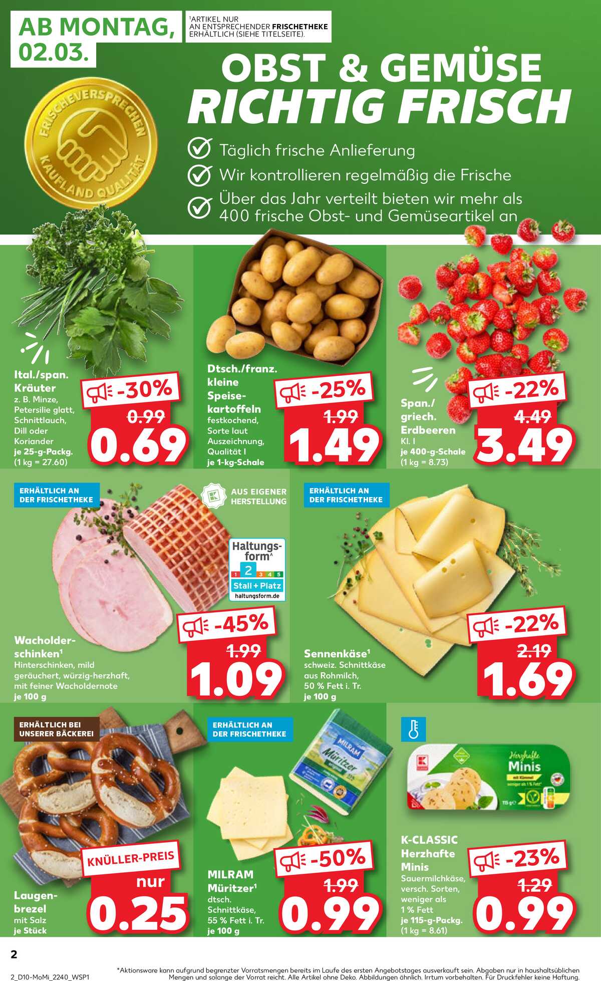 Leták Kaufland Německo 2.3.-4.3.2026 strana 2