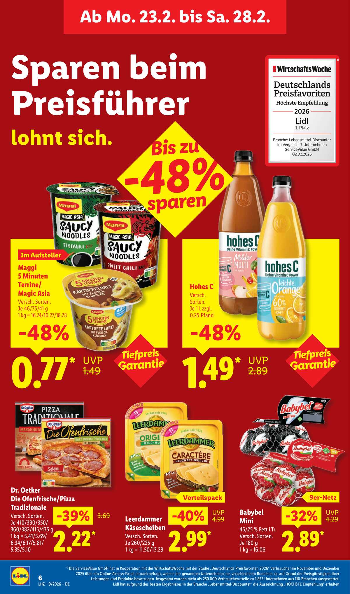 Leták Lidl Německo 23.2.-28.2.2026 strana 12