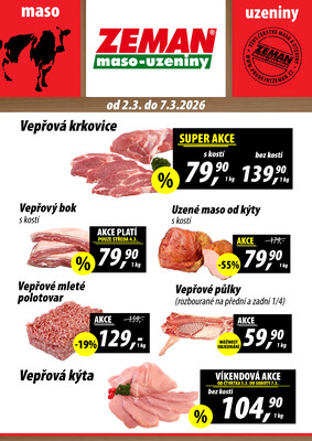 ZEMAN maso-uzeniny letáky