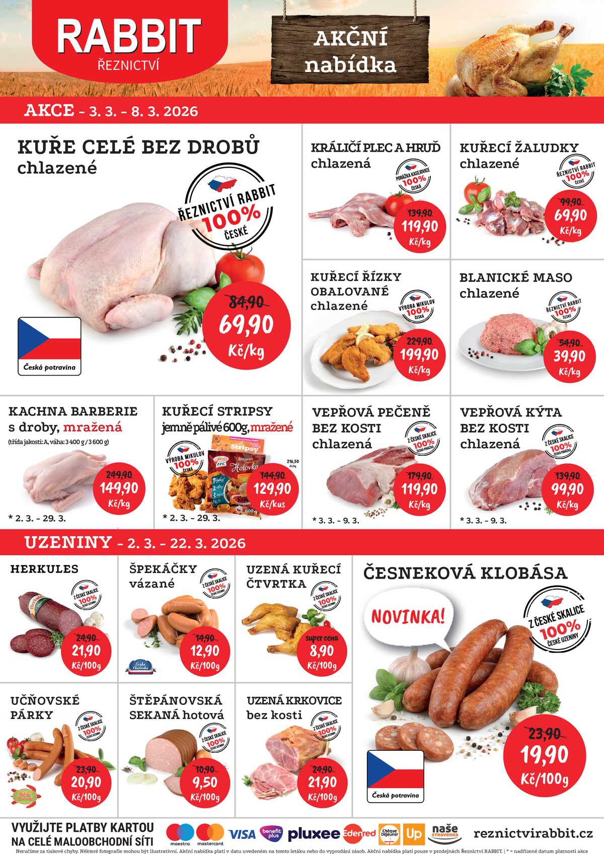 RABBIT řeznictví od 2.3. do 8.3.2026 strana 1