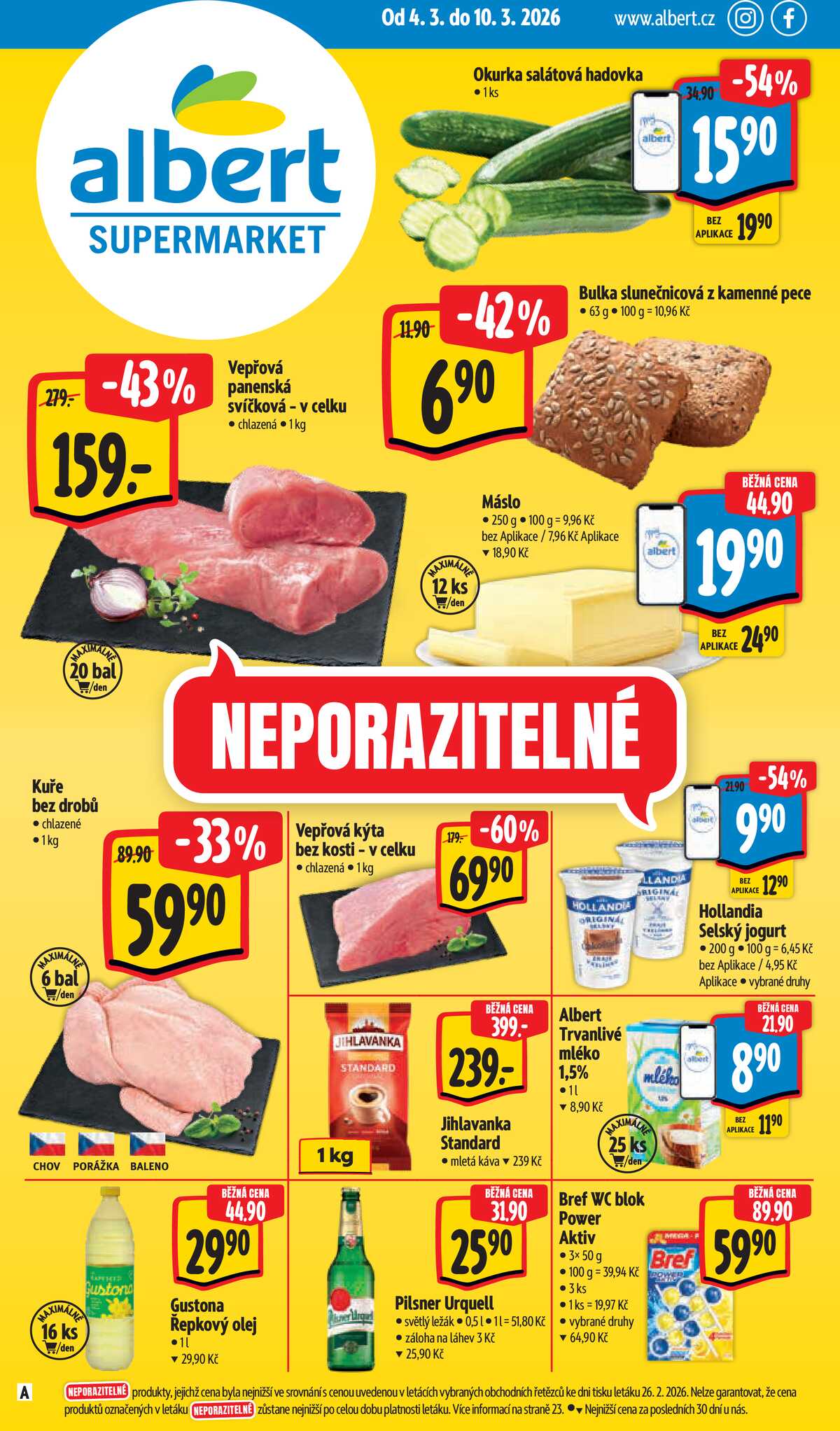 Albert Supermarket od 4.3. do 10.3.2026 strana 1