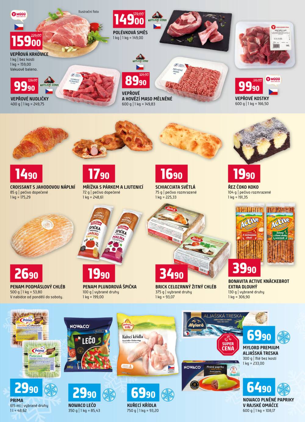 Terno České Budějovice, Hradec Králové, Olomouc, Třeboň, Trhové sviny, Bechyně, Týn nad Vltavou, Borovany od 4.3. do 10.3.2026