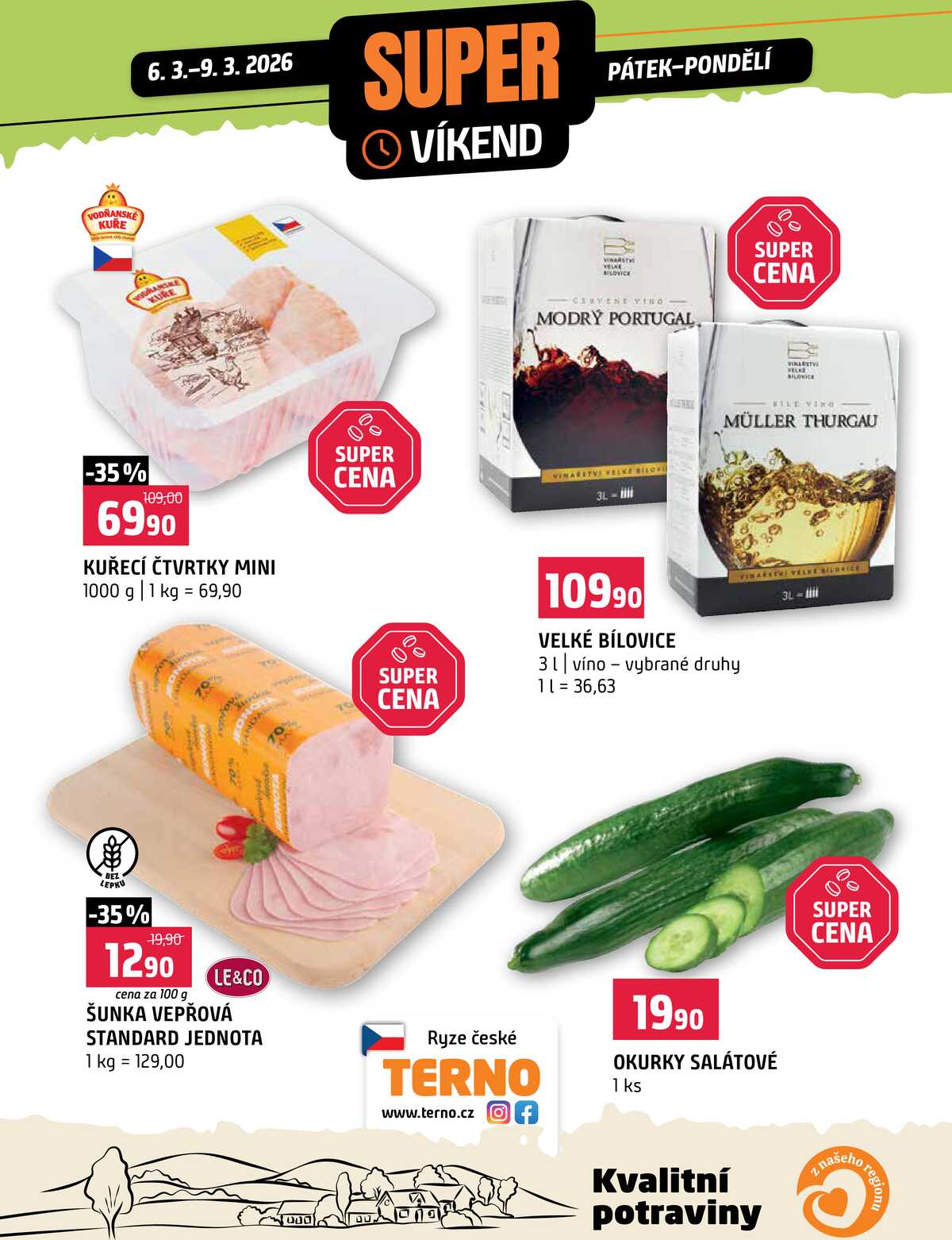 Terno Víkendová akce od 6.3. do 9.3.2026 strana 1