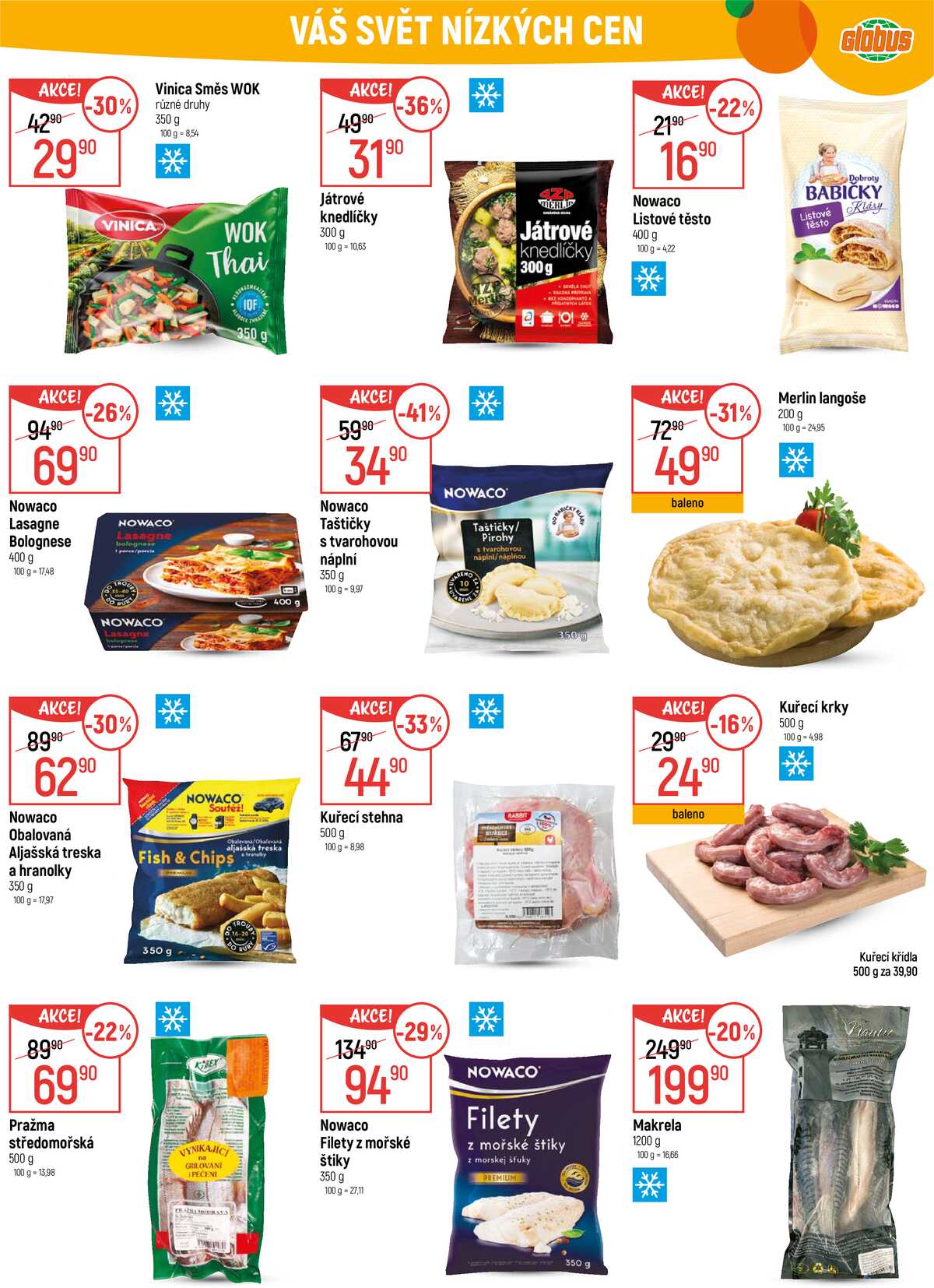 Akční leták Globus 4.3. - 10.3.2026 - Globus Praha - Centrum Černý Most strana 18