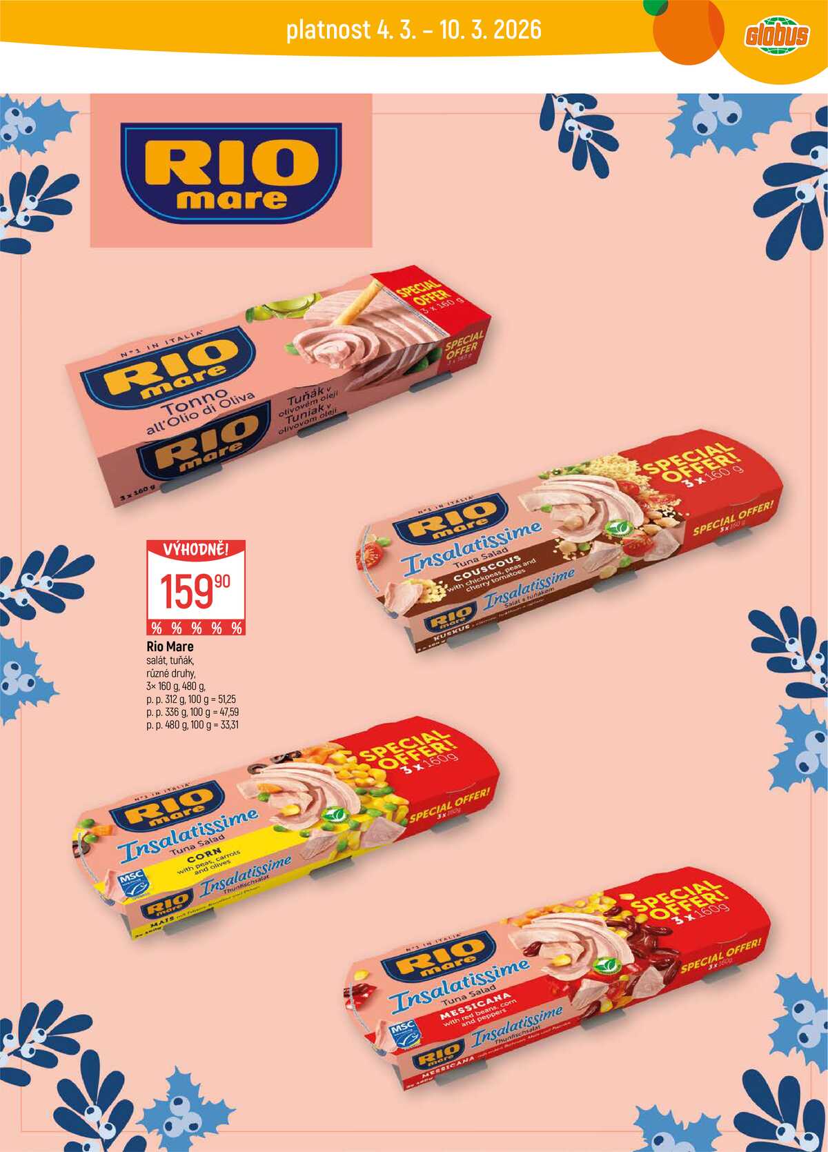 Akční leták Globus 4.3. - 10.3.2026 - Globus Praha - Centrum Černý Most strana 11