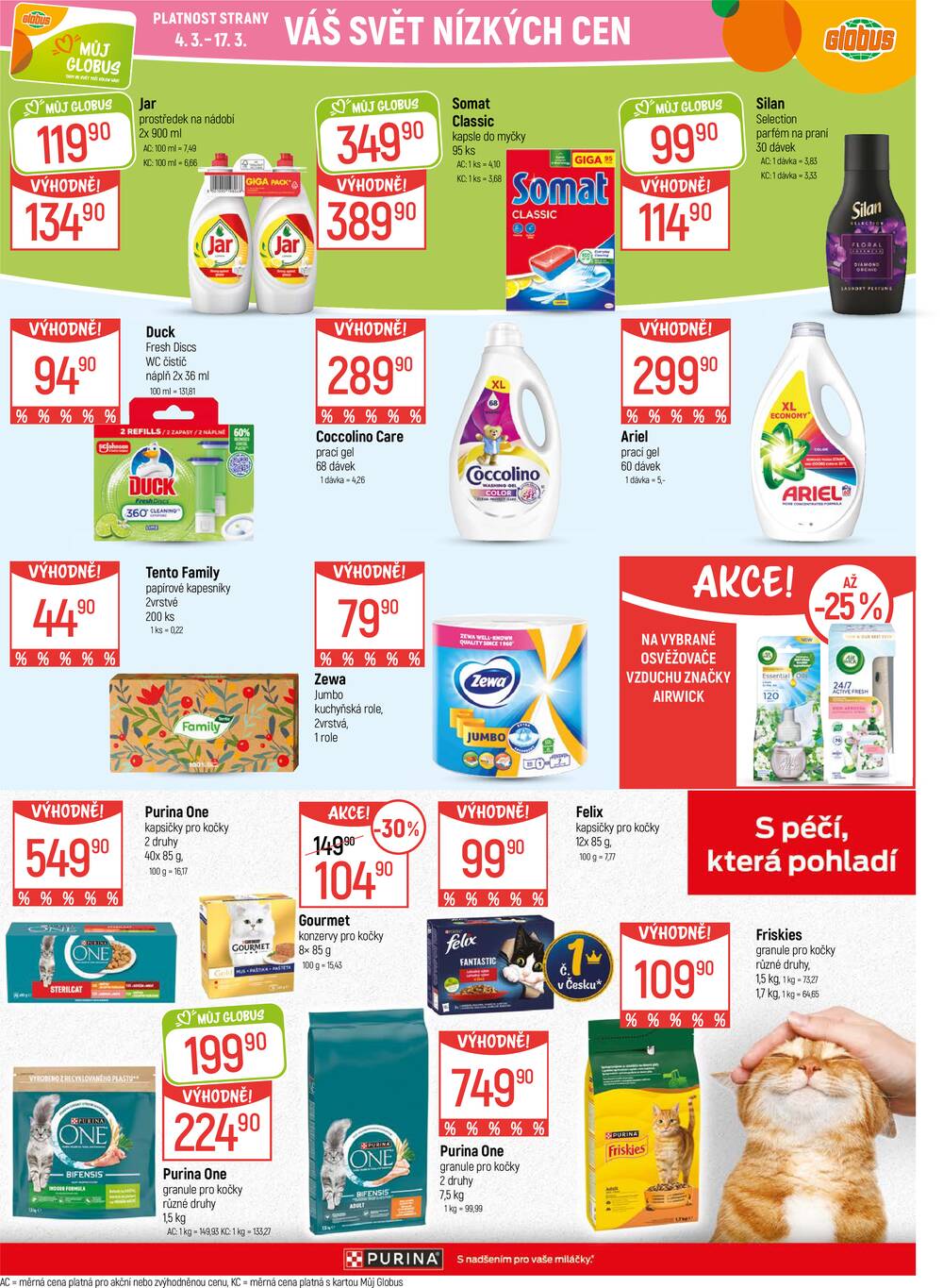 Akční leták Globus 4.3. - 10.3.2026 - Globus Praha - Zličín